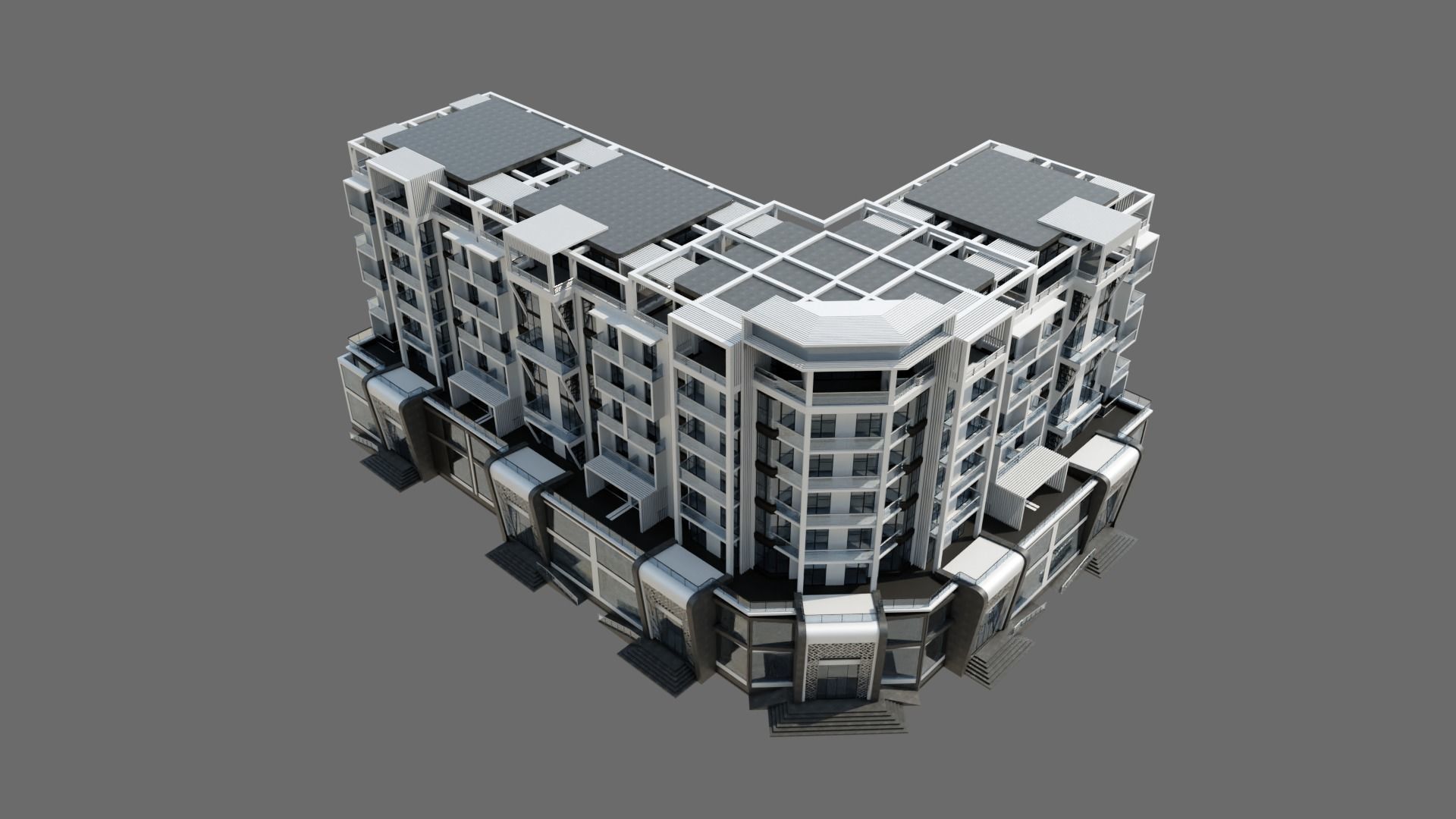 Residental Building ID025 3D model_3