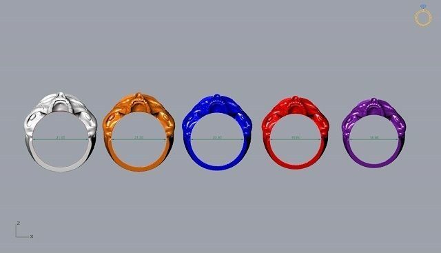 freemason skull ring   NO2 3D print model_17