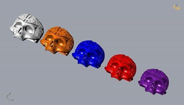 freemason skull ring   NO2 3D print model_20