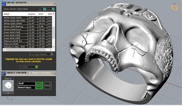 freemason skull ring   NO2 3D print model_15