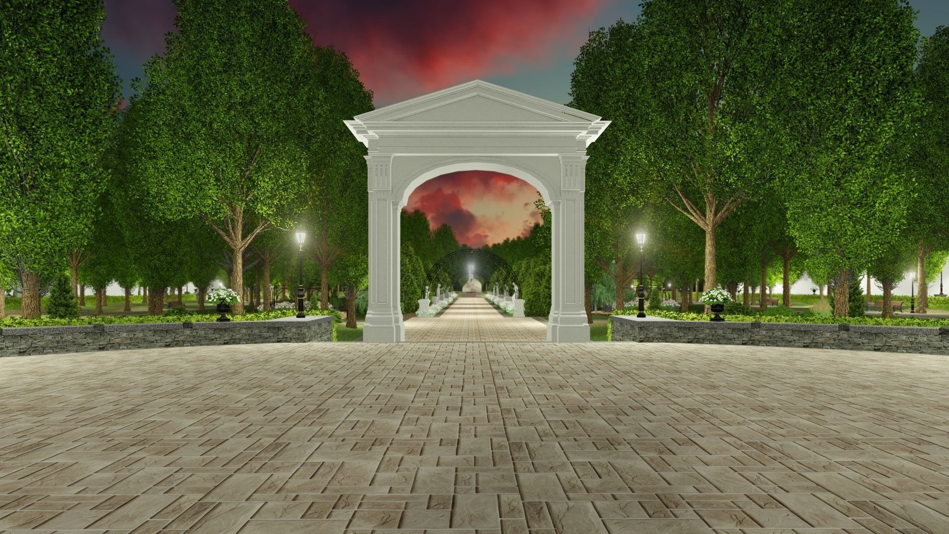 3D model of the city park 3D model_3
