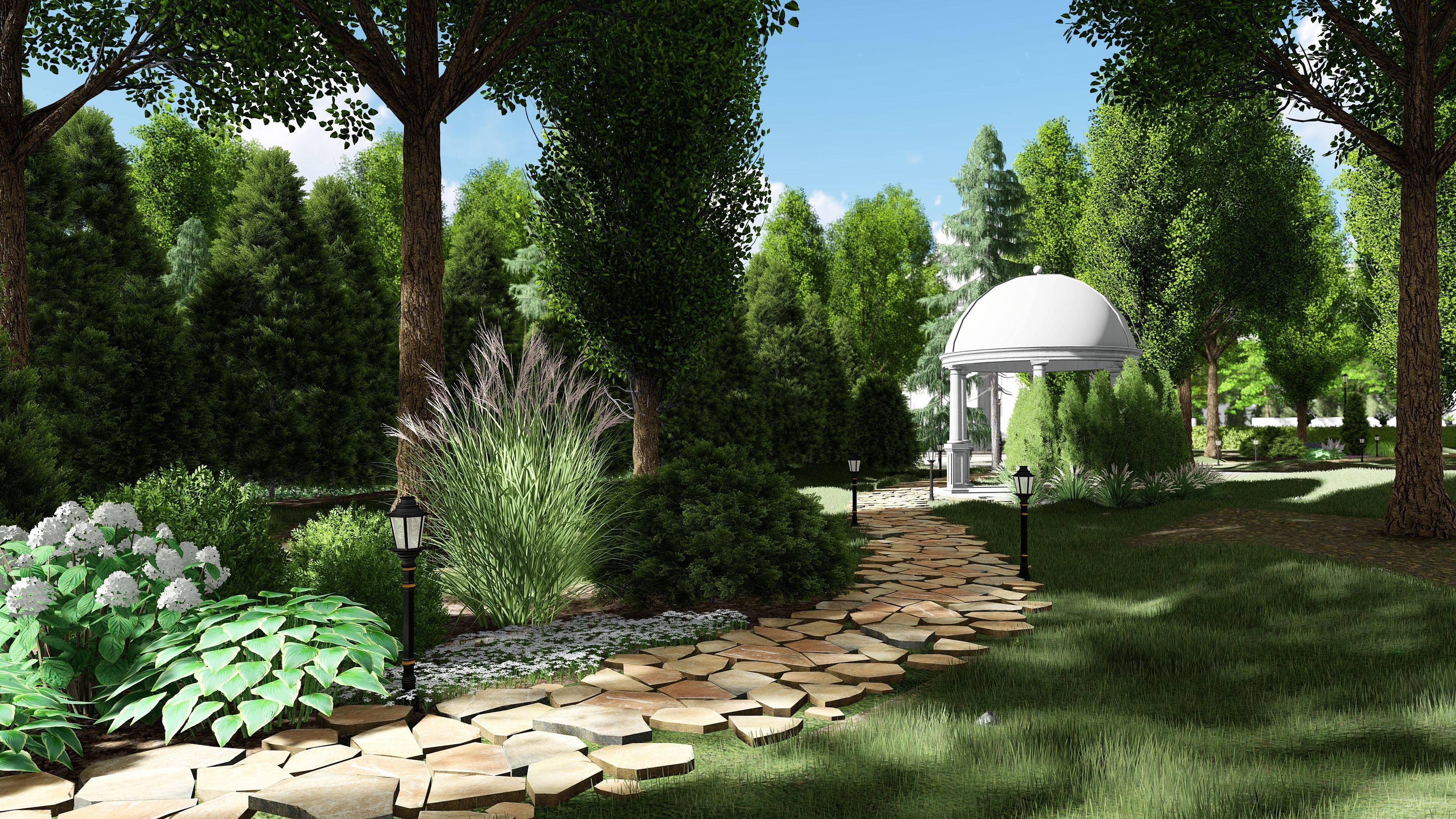 3D model of the city park 3D model_21