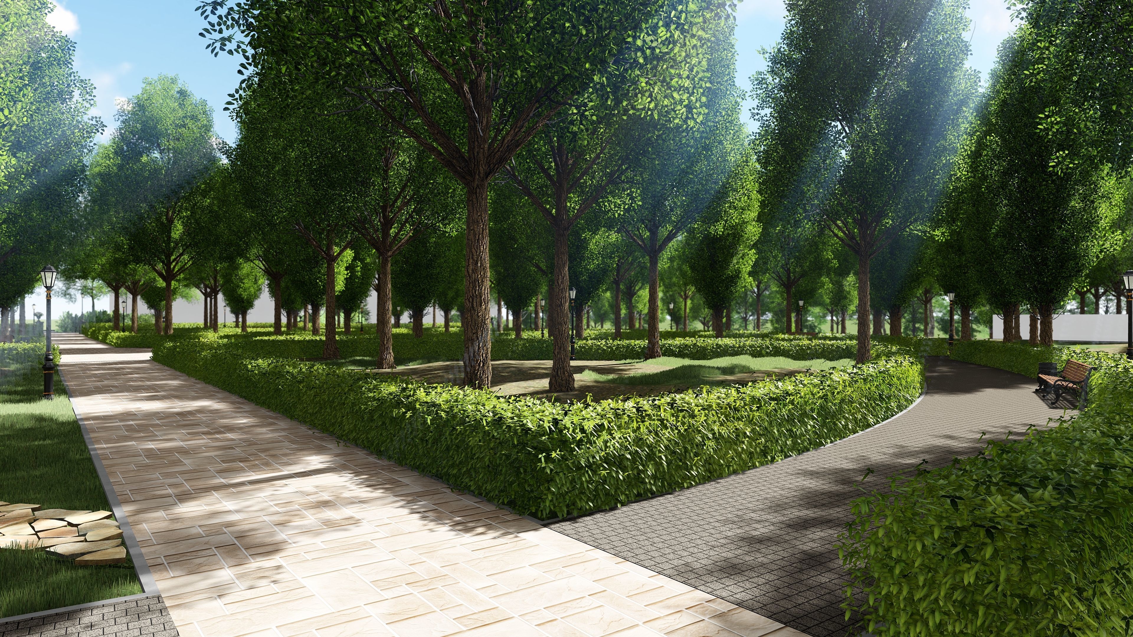 3D model of the city park 3D model_18