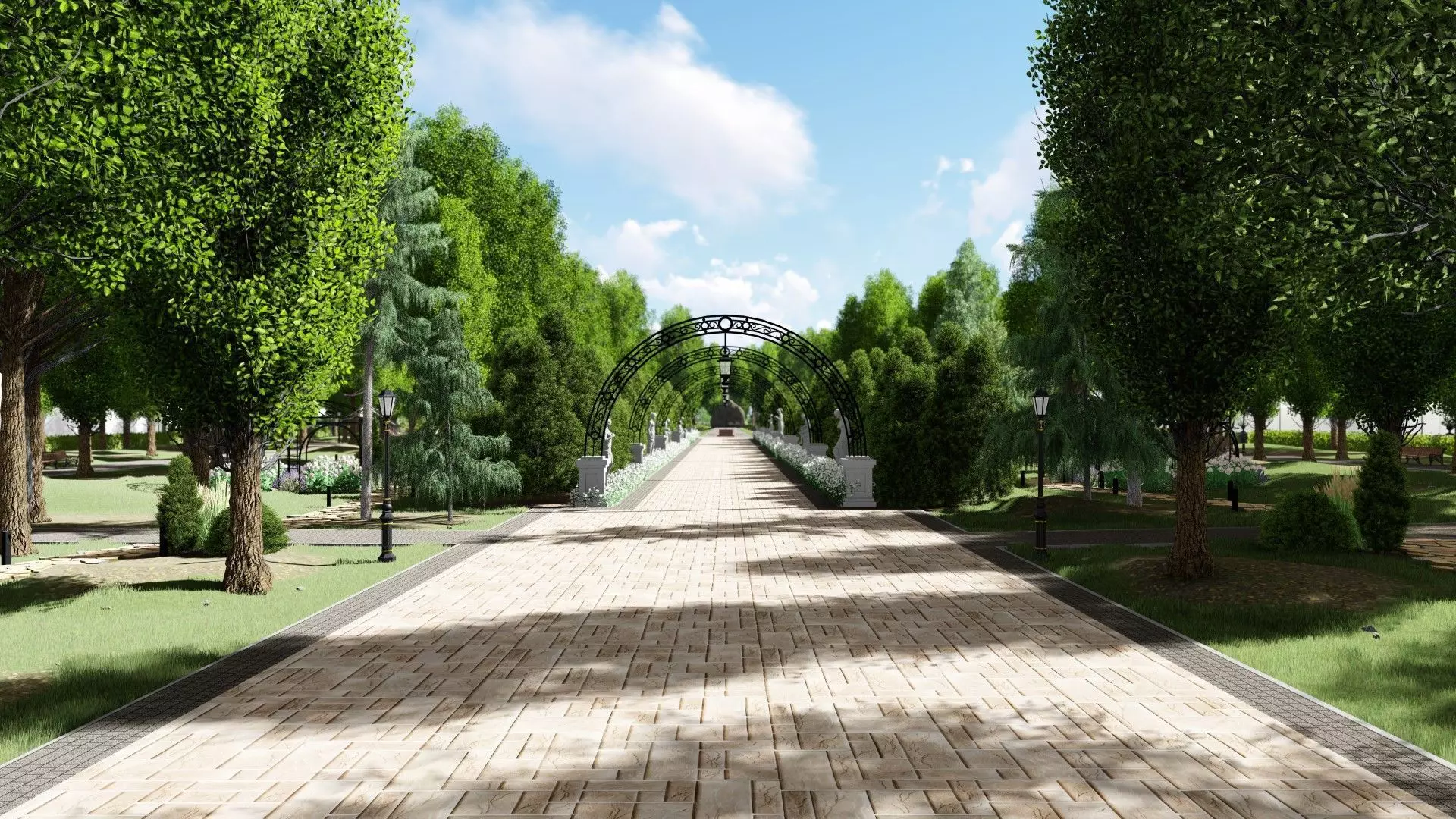 3D model of the city park 3D model_0