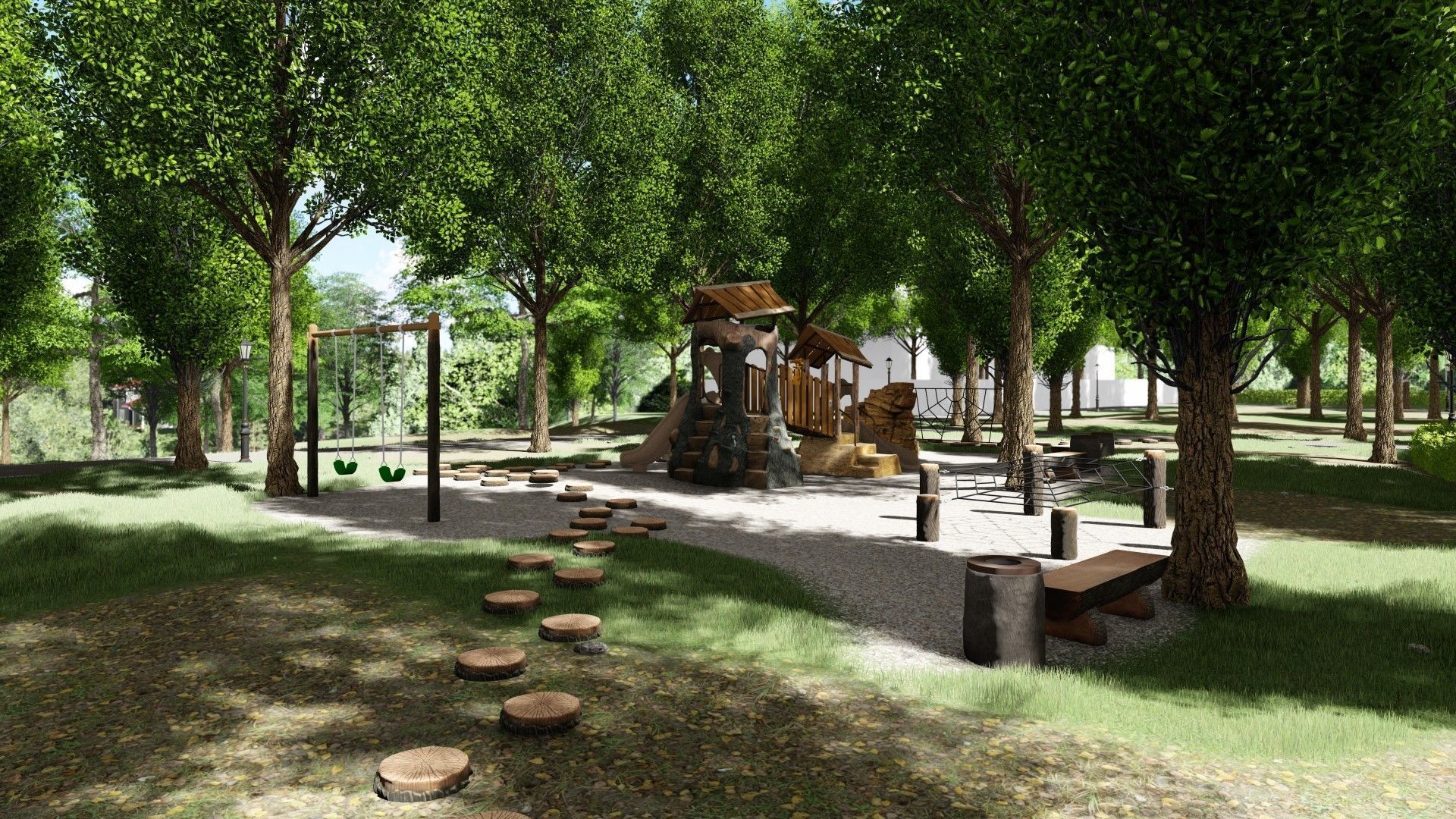 3D model of the city park 3D model_7