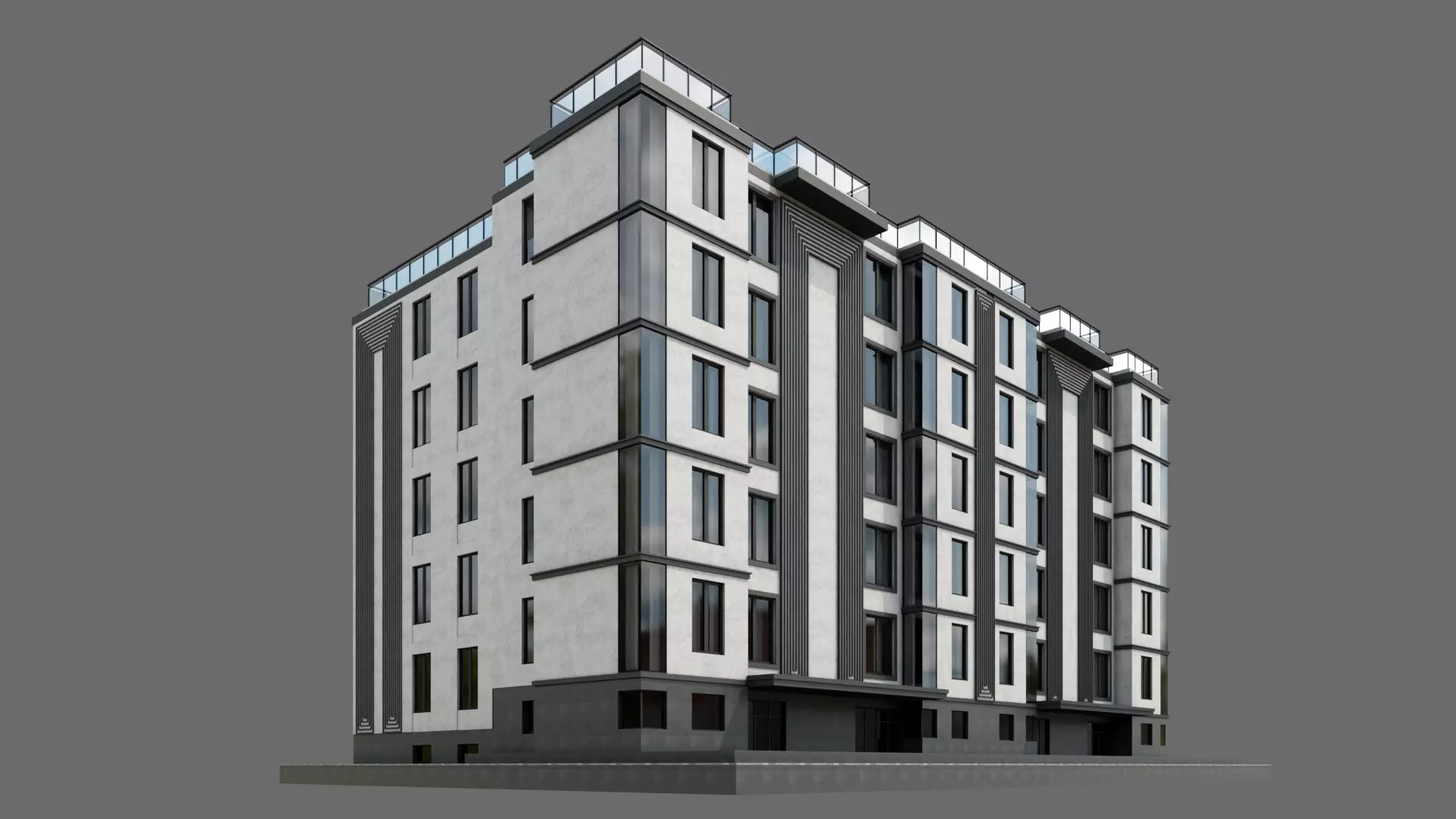 Residental Building ID027 3D model