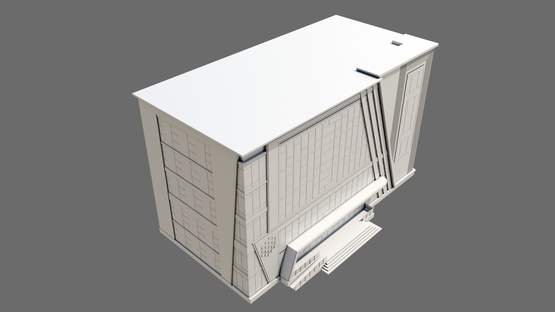 Office Building ID028 3D model_5