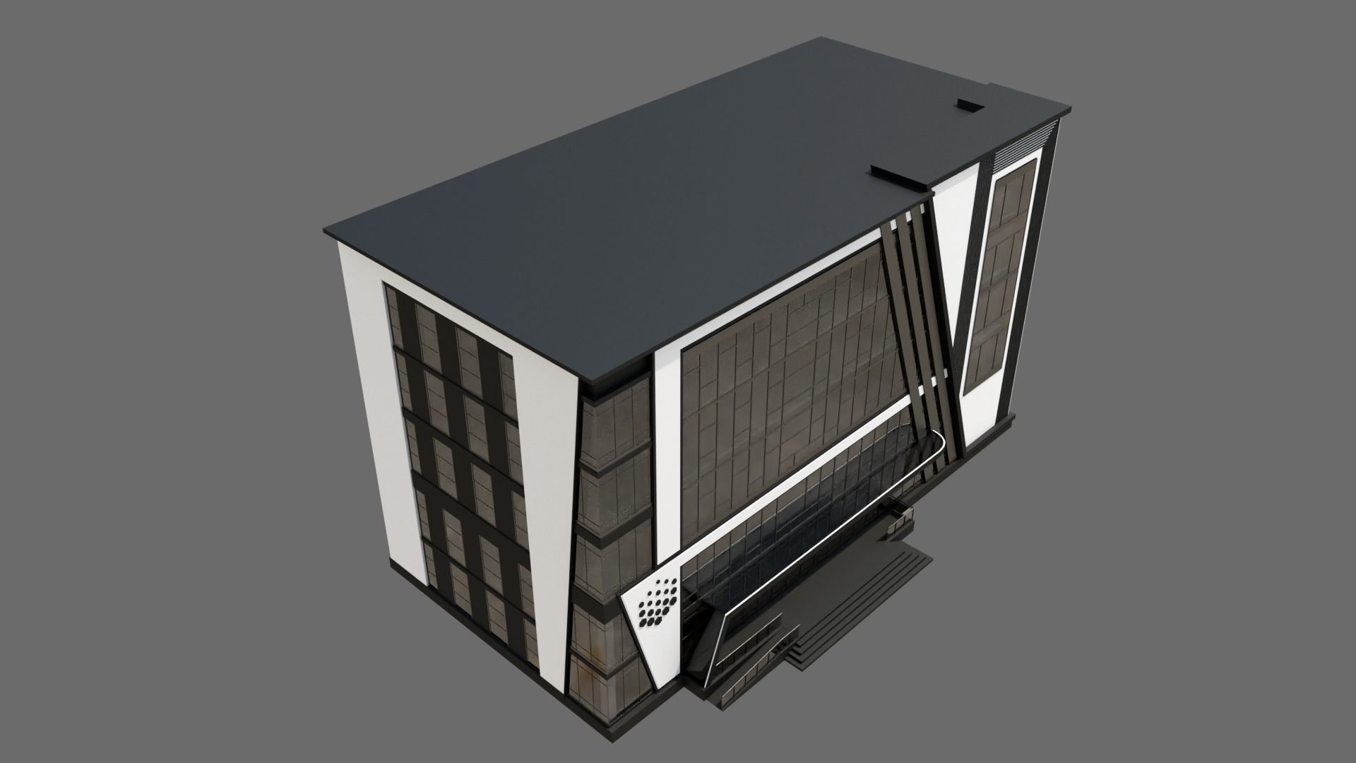 Office Building ID028 3D model_4