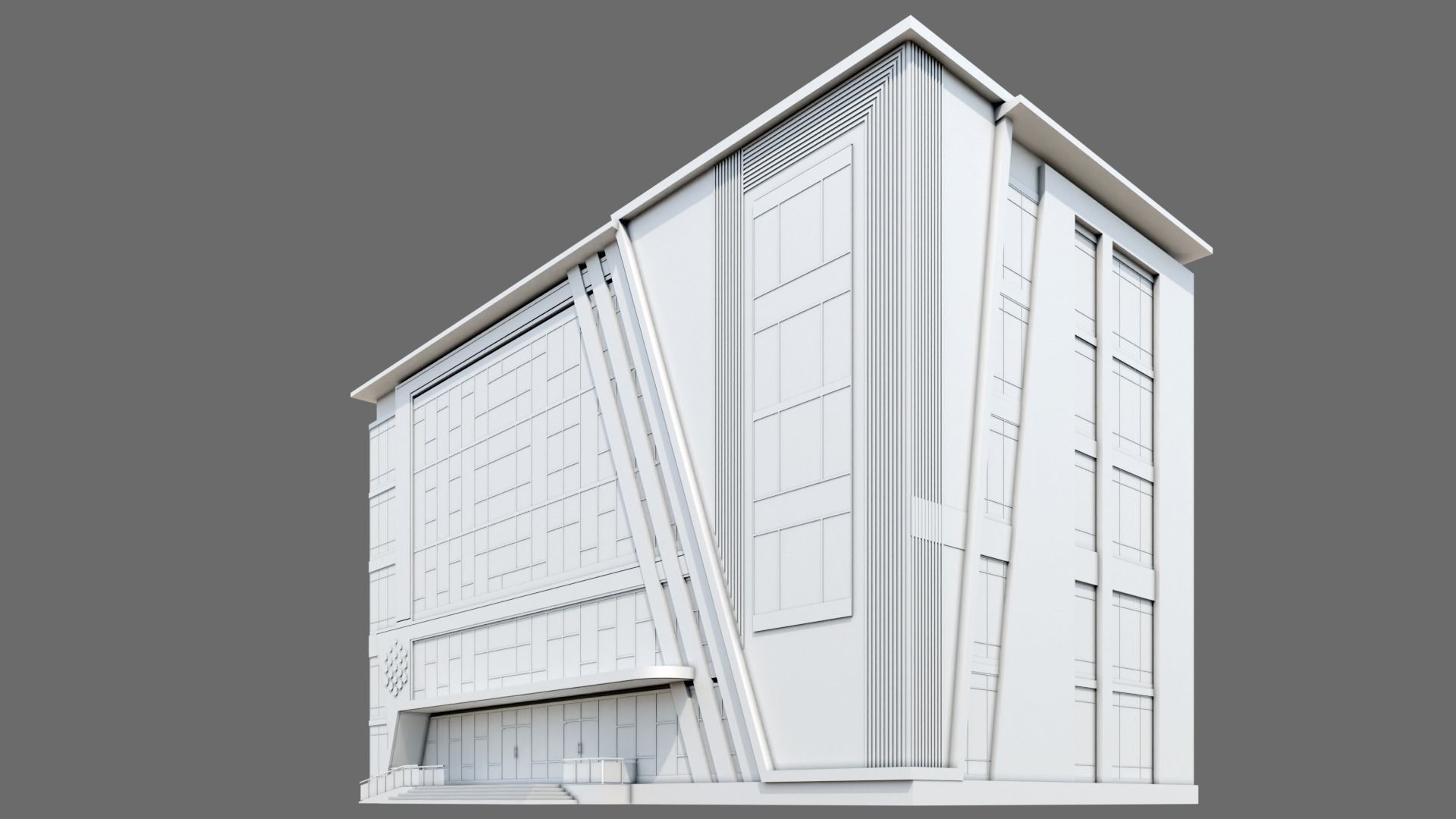 Office Building ID028 3D model_1