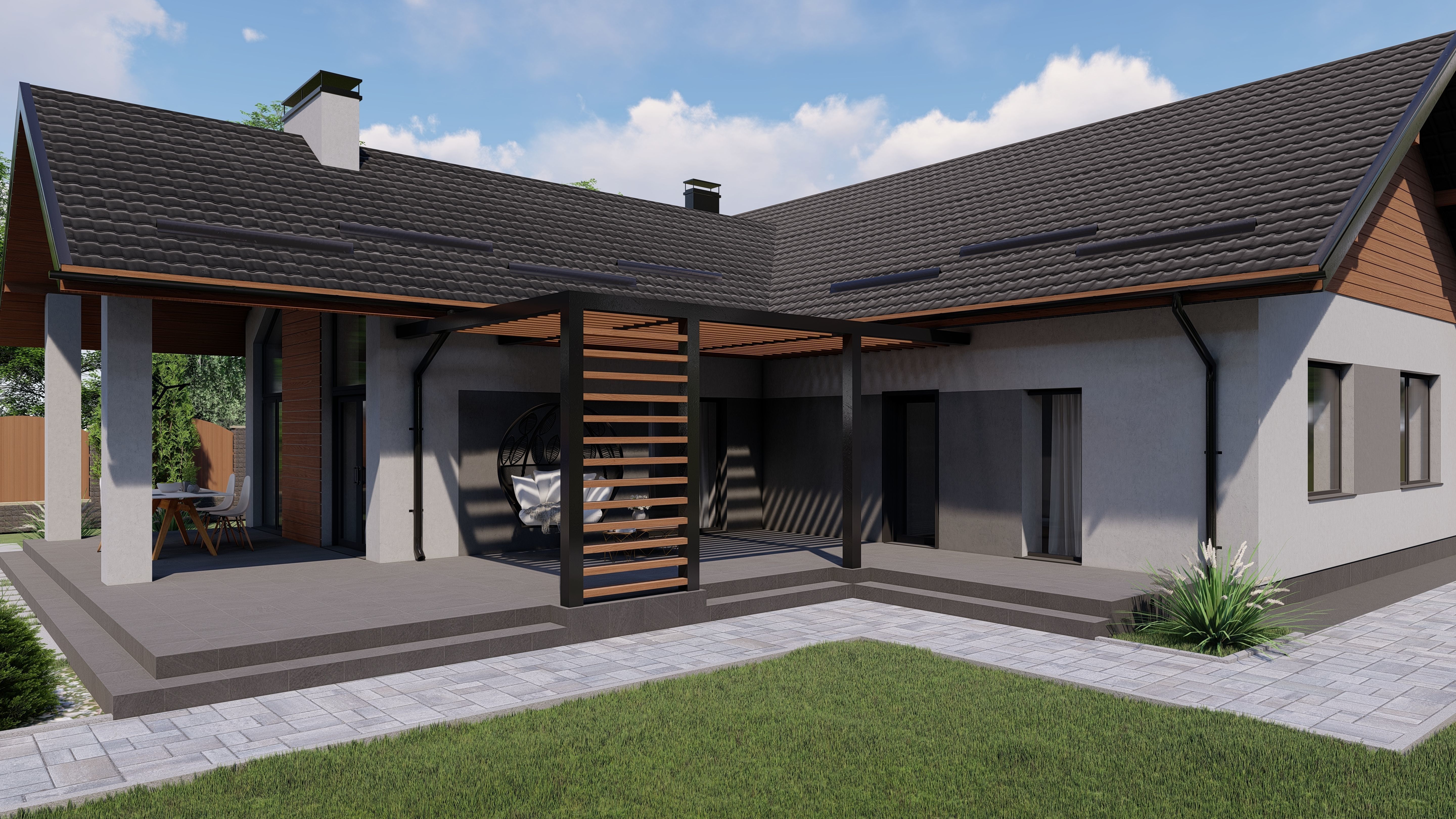 3D model of a country house 3D model_6