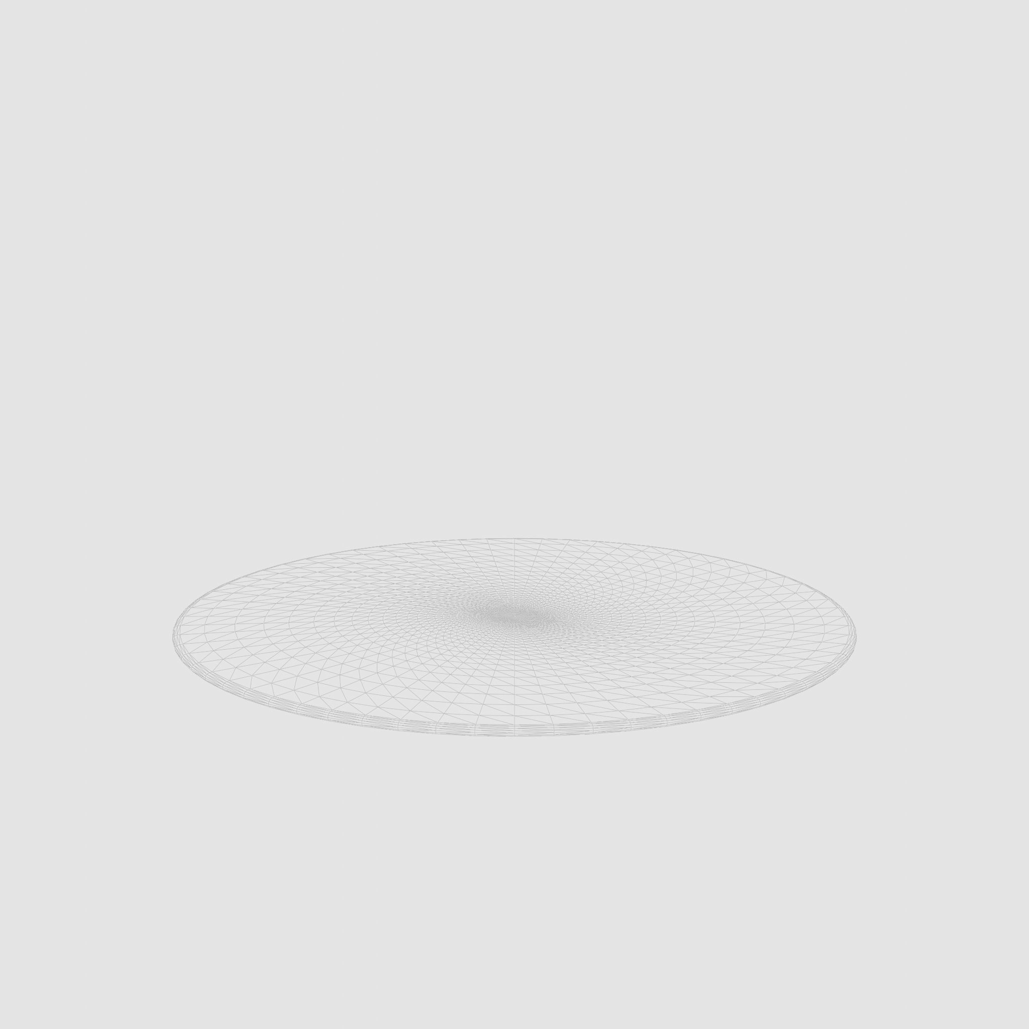 3D Model of a small round rug in woven jute quality Low-poly 3D model_5