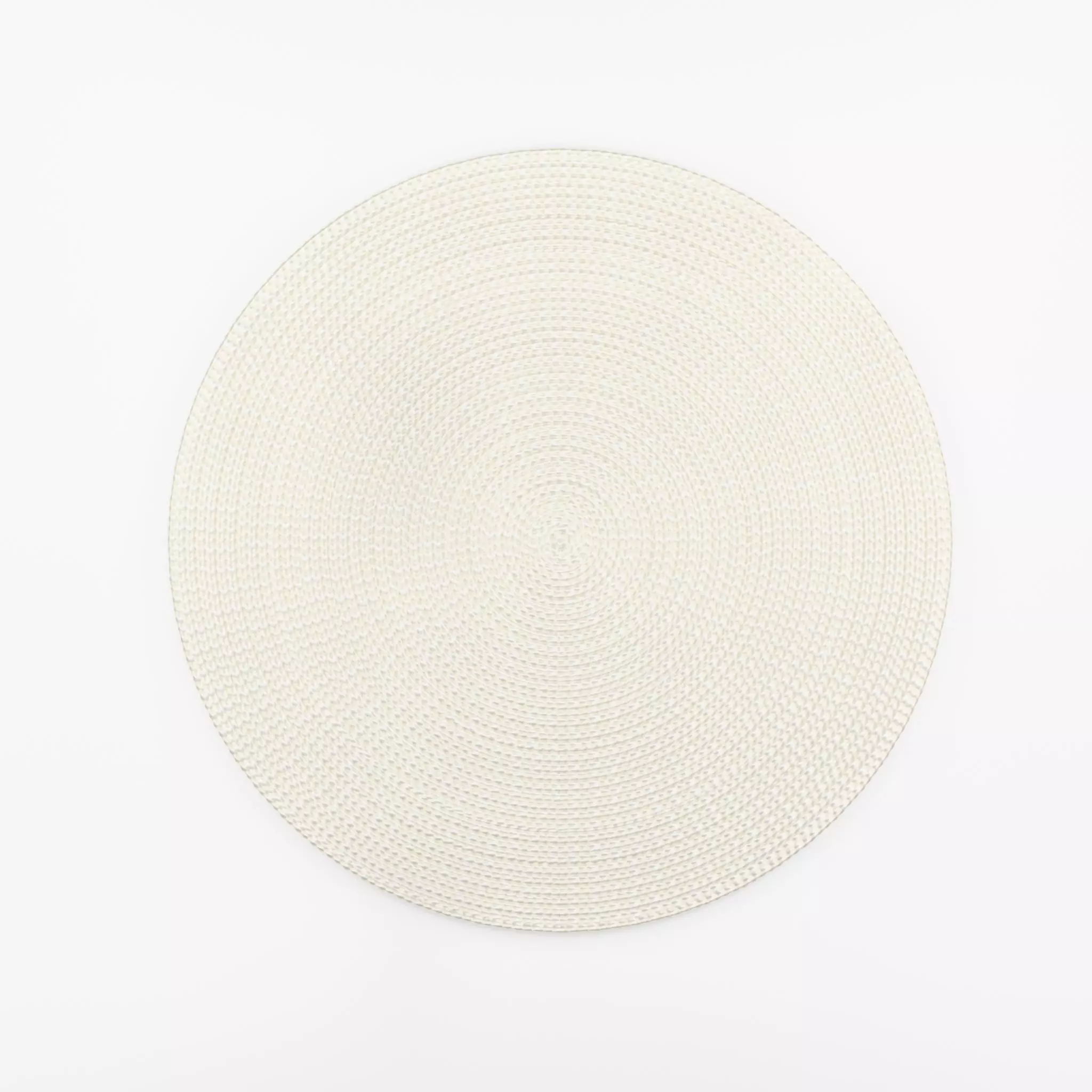 3D Model of a small round rug in woven jute quality Low-poly 3D model_0