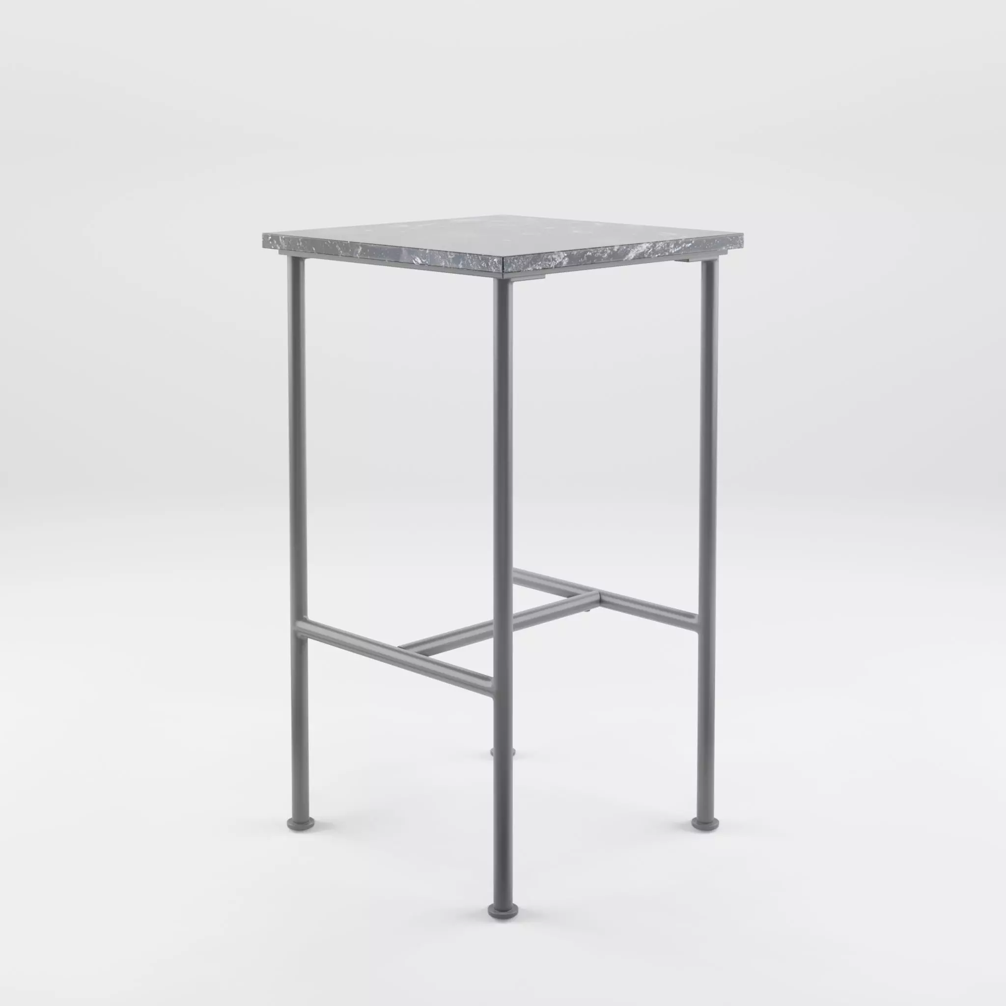 3D Model of a small side table Low-poly 3D model_0