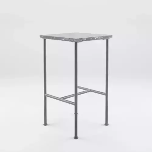 3D Model of a small side table Low-poly 3D model