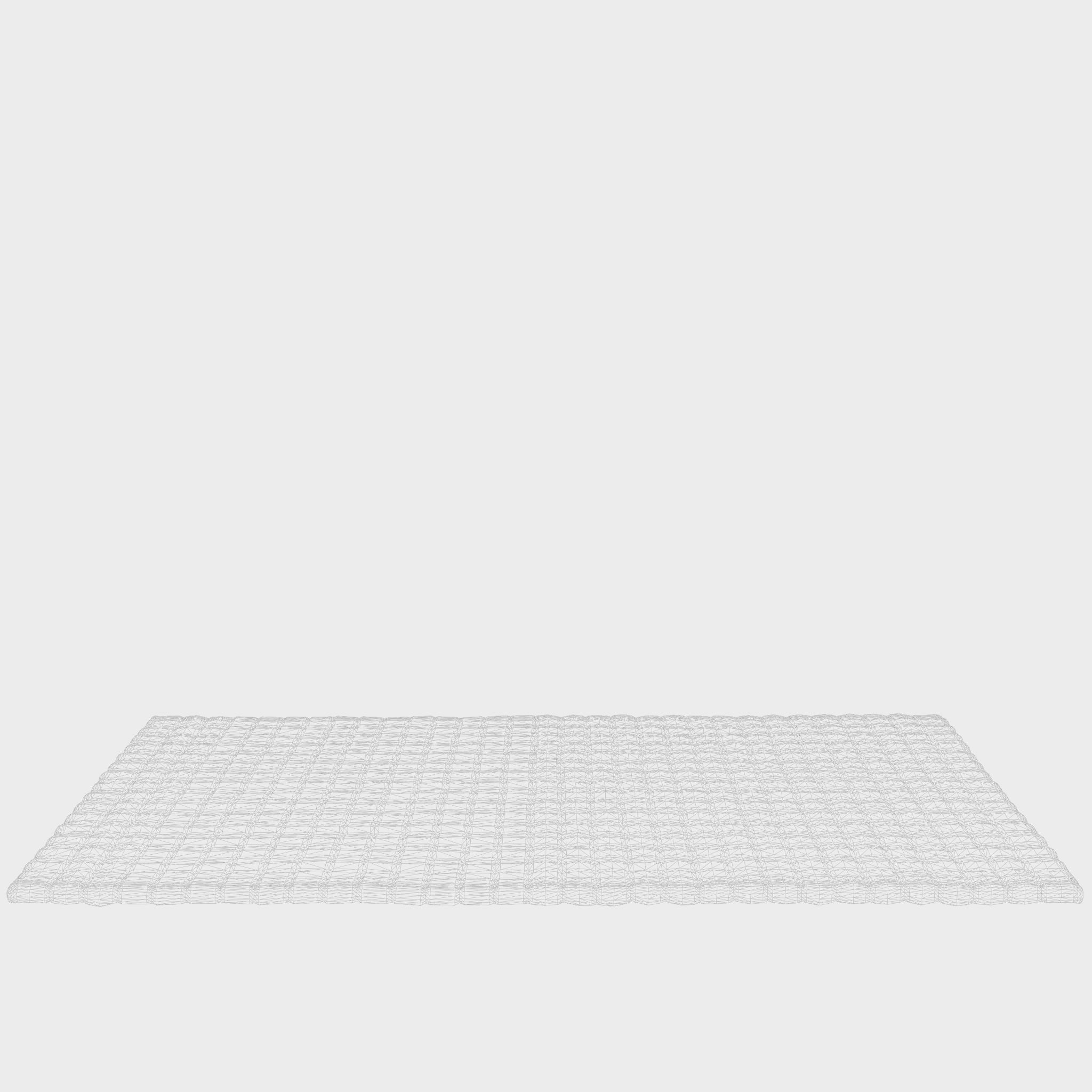 3D Model of Doormat in braided jute Low-poly 3D model_6
