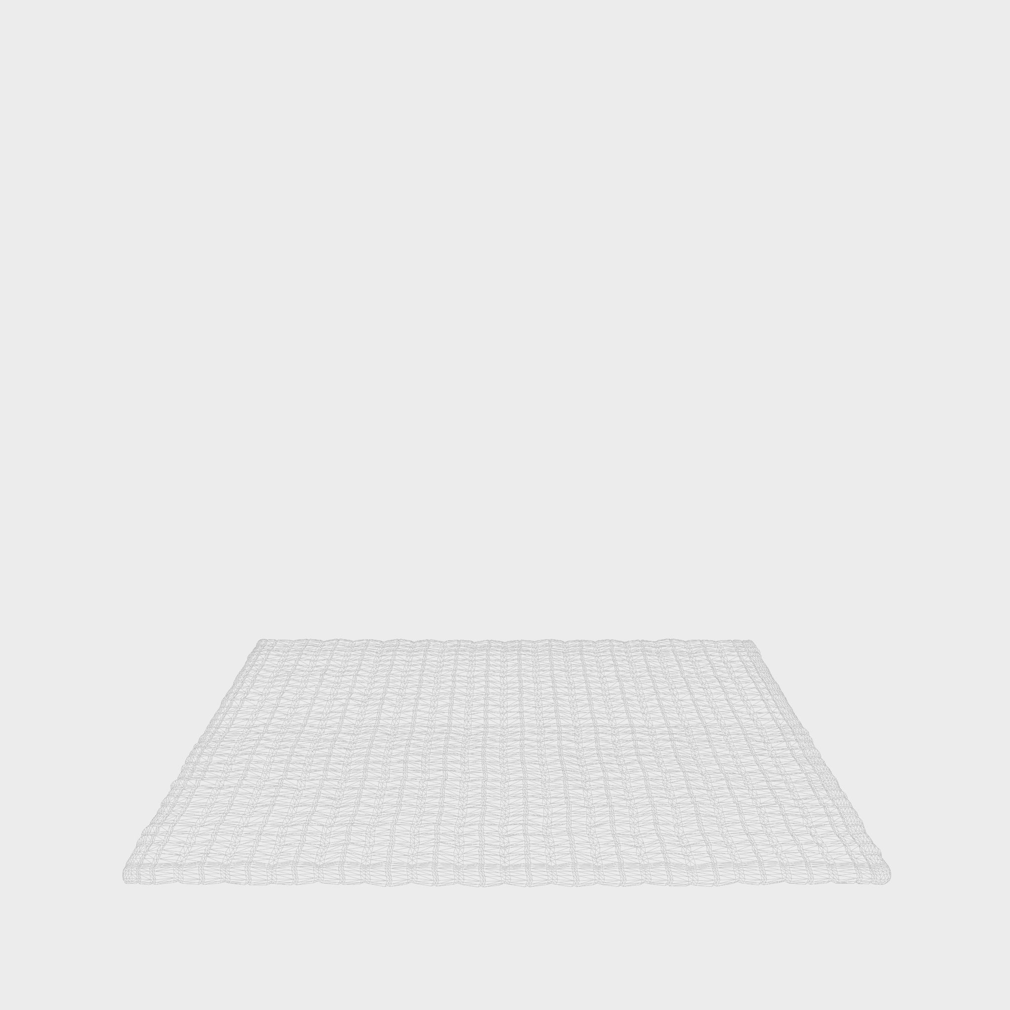 3D Model of Doormat in braided jute Low-poly 3D model_8