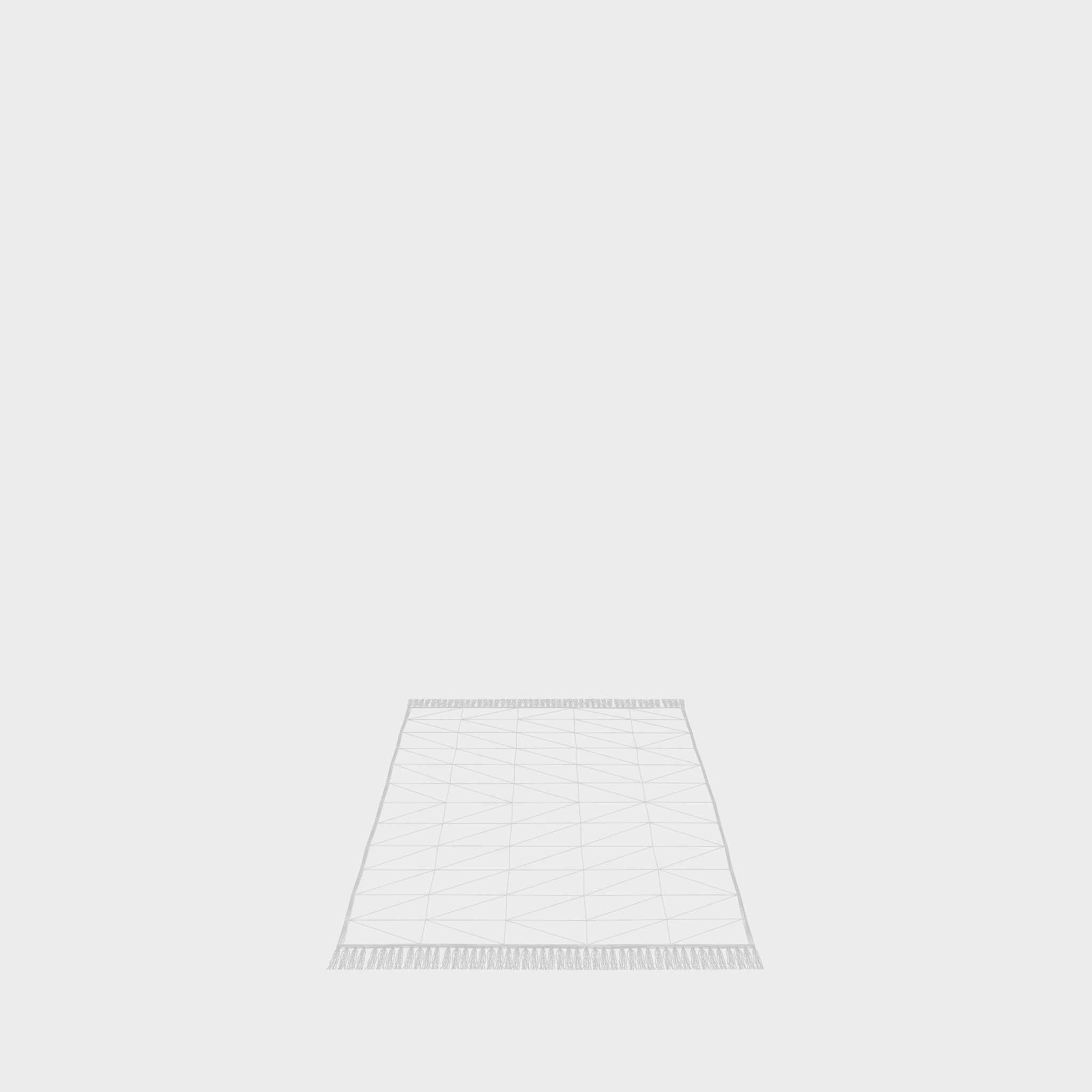 3D Model of an oblong rug in woven Low-poly 3D model_8