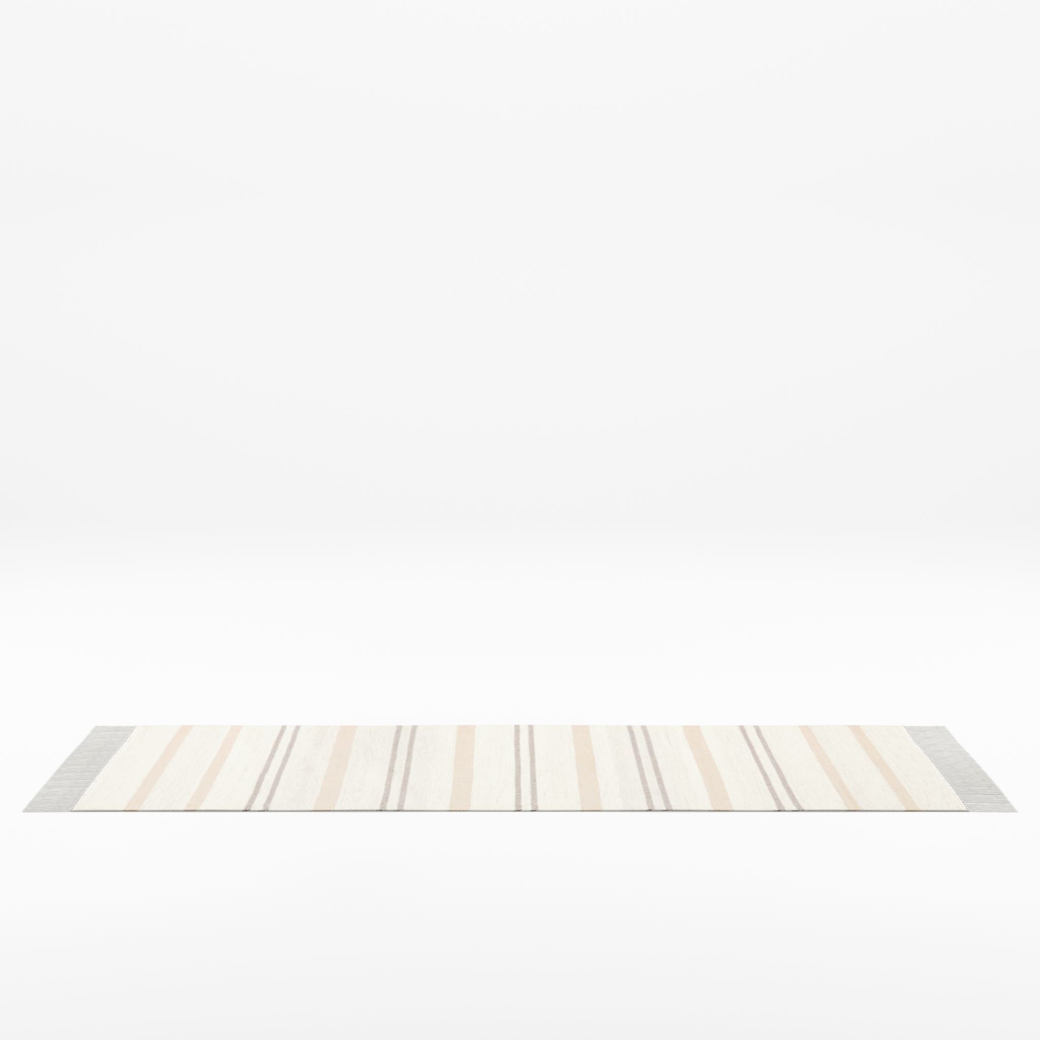 3D Model of an oblong rug in woven Low-poly 3D model_2