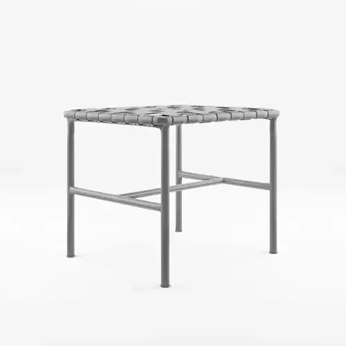 3D Model of a stool with a painted metal frame