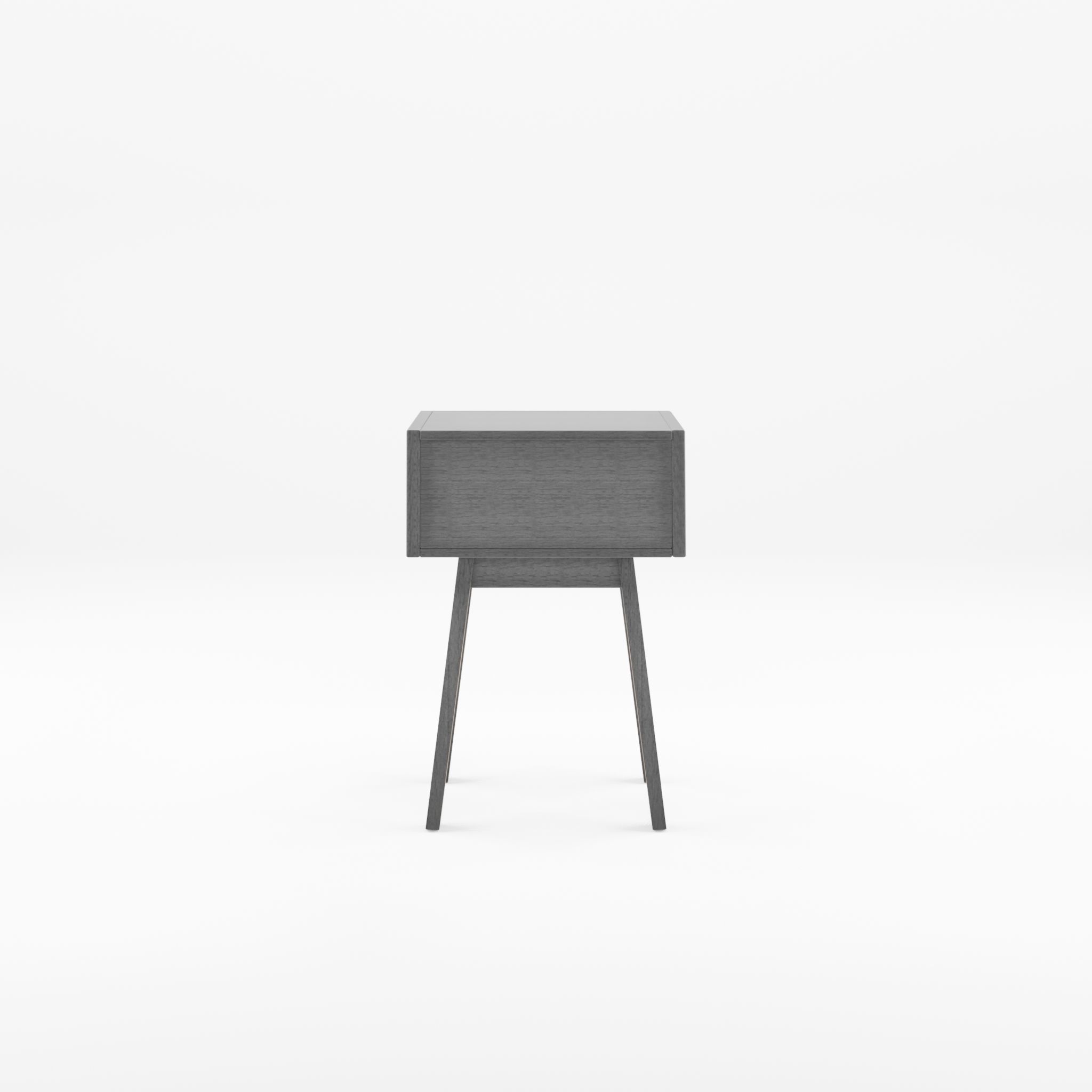 3D Model of a bedside table in meranti wood and MDF Low-poly 3D model_1