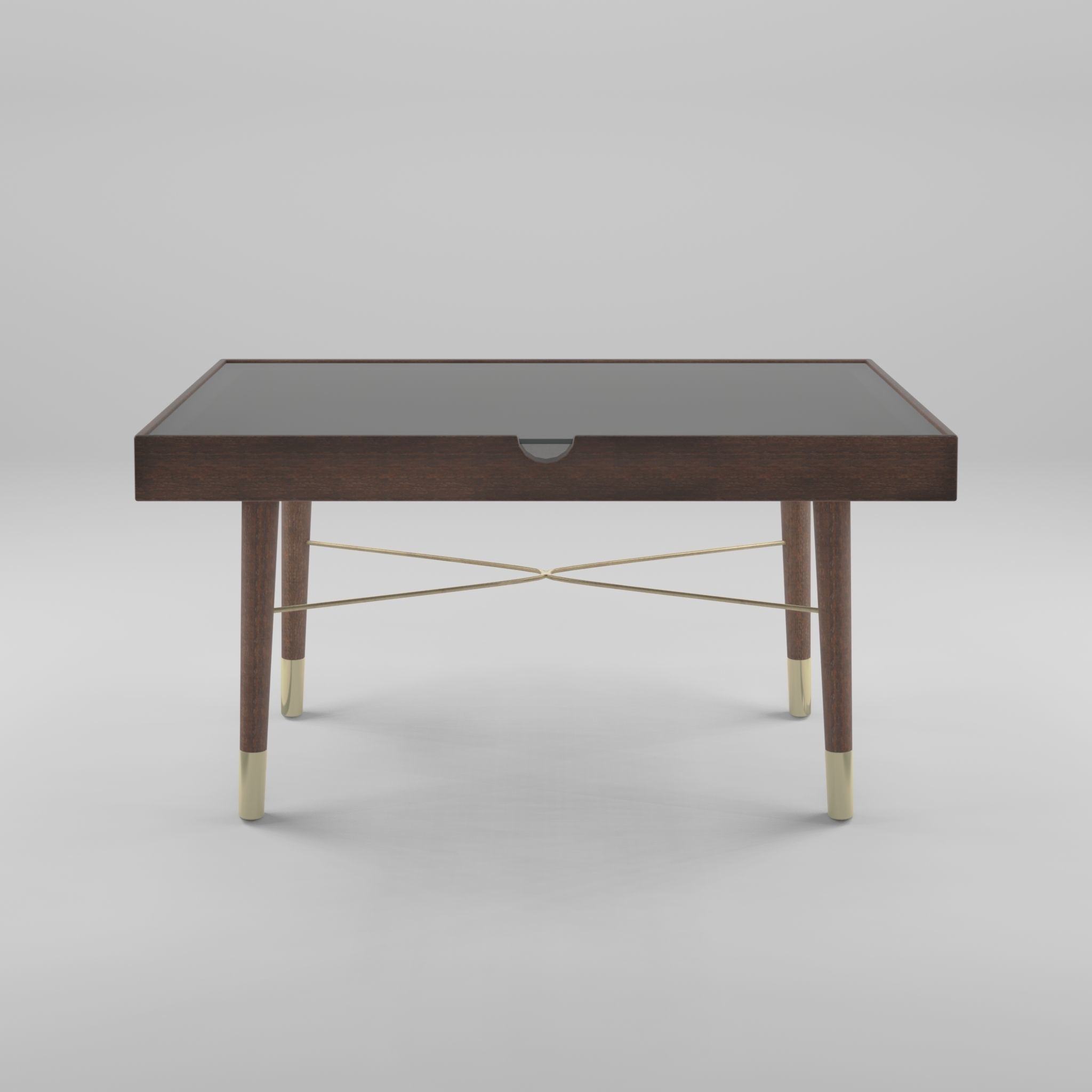 3D Model of a rectangular coffee table Low-poly 3D model_2