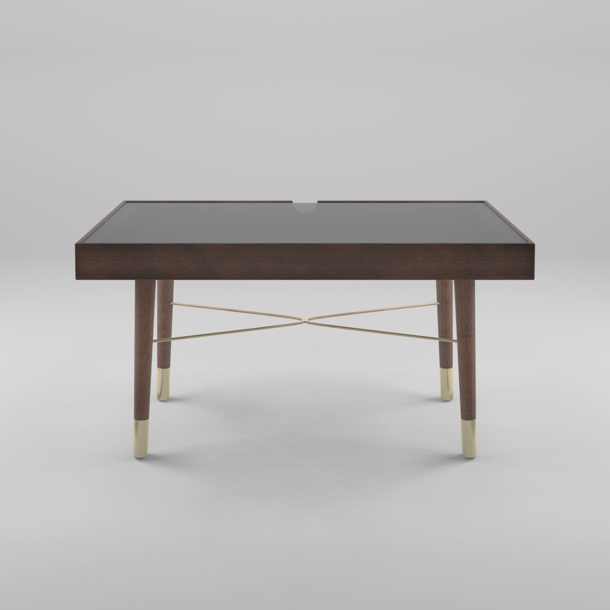 3D Model of a rectangular coffee table Low-poly 3D model_1