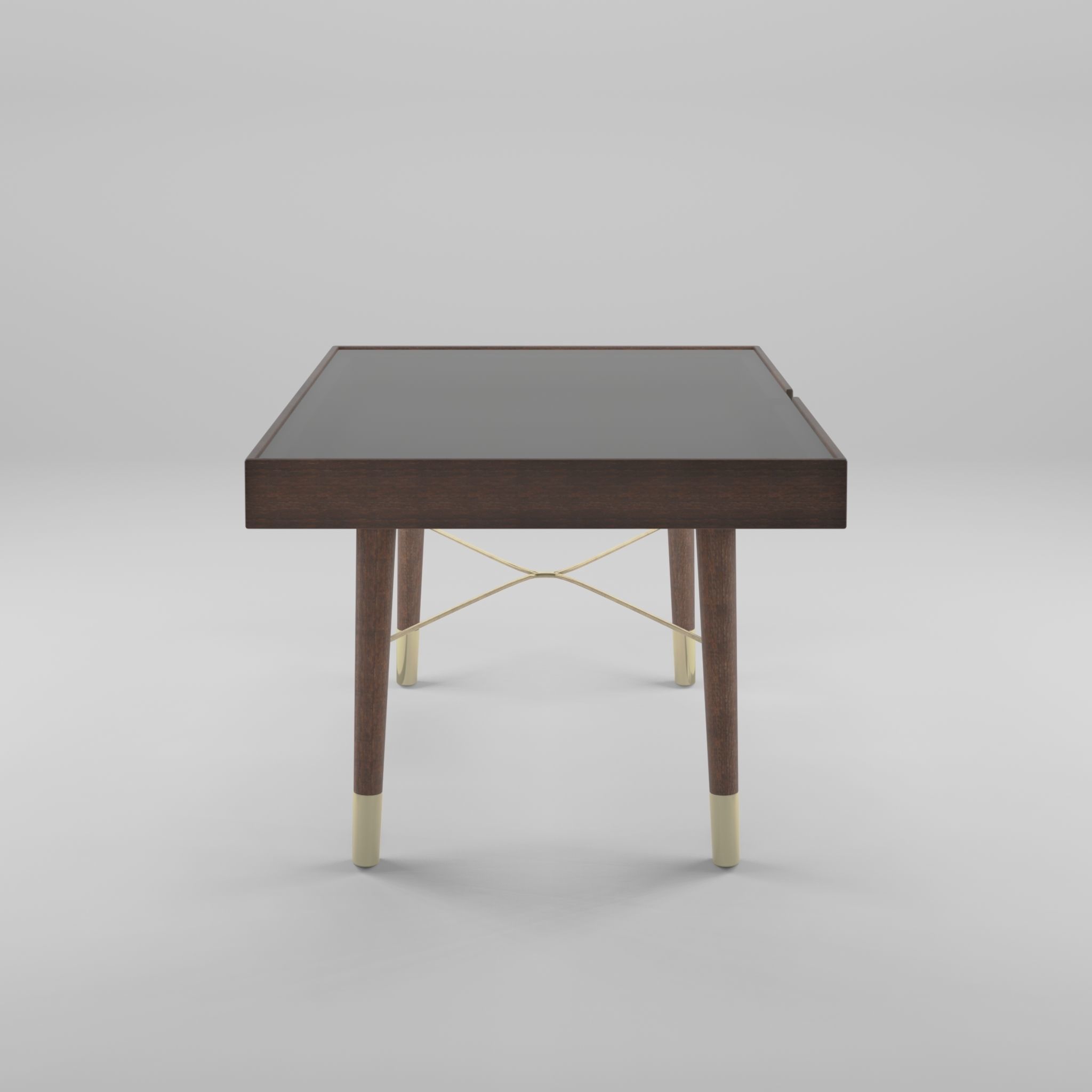 3D Model of a rectangular coffee table Low-poly 3D model_3
