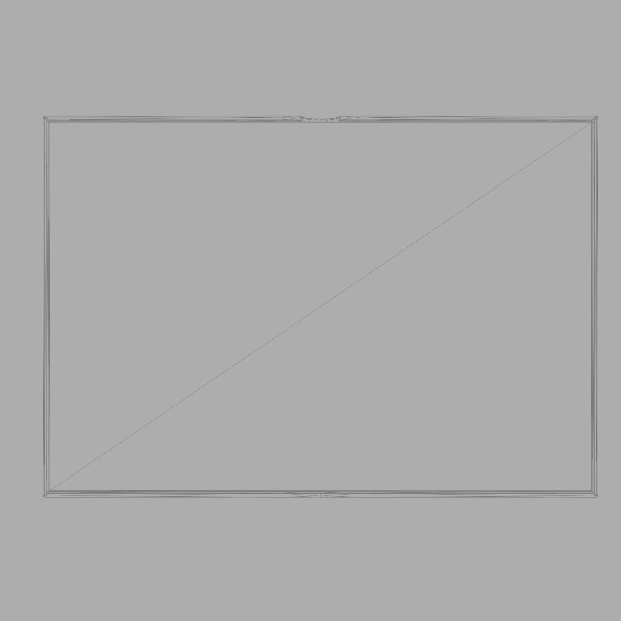 3D Model of a rectangular coffee table Low-poly 3D model_9