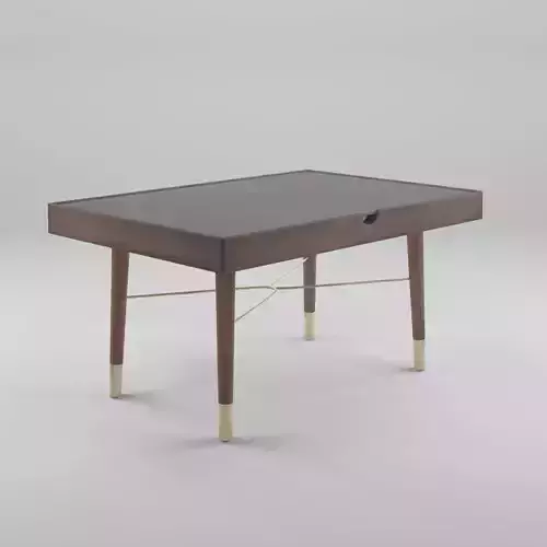 3D Model of a rectangular coffee table