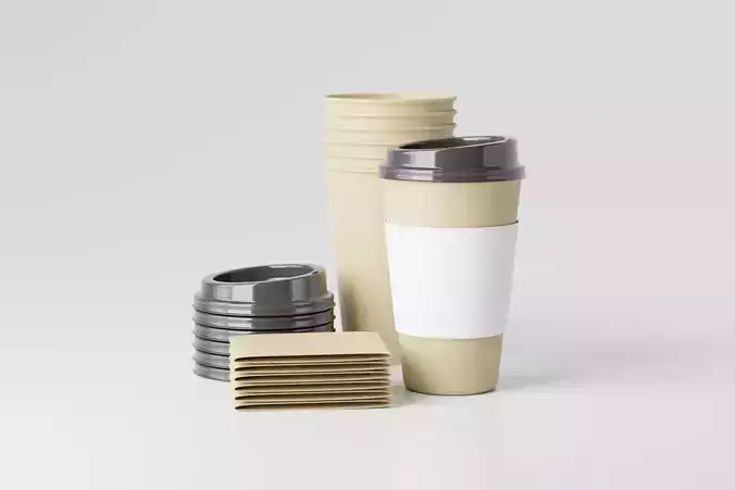 Paper Cup with Java Jacket