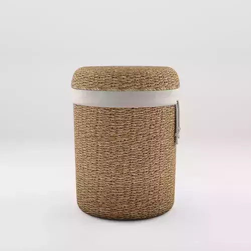 3D Model of a cylinder-shaped laundry basket