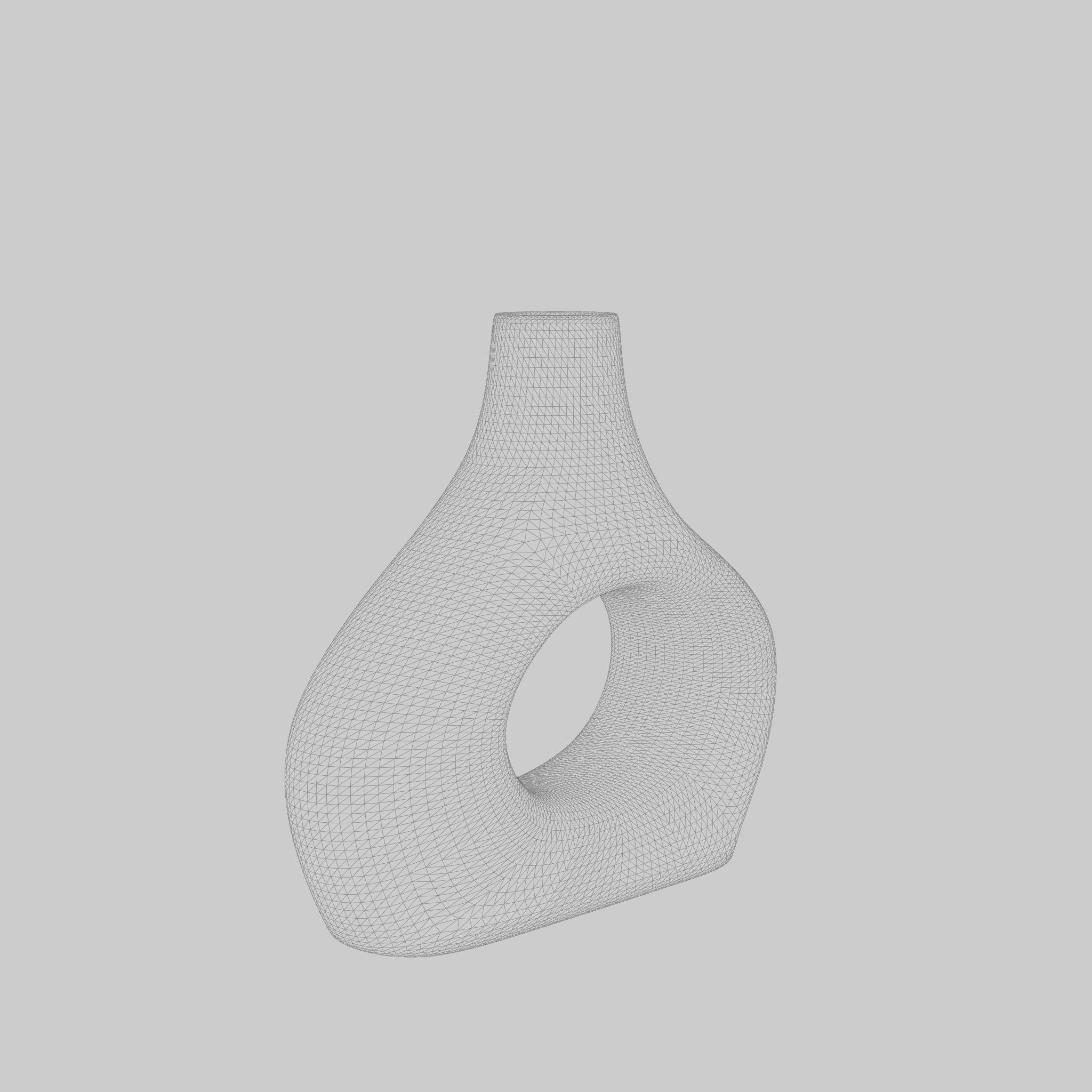 3D Model of a glazed stoneware vase Low-poly 3D model_5