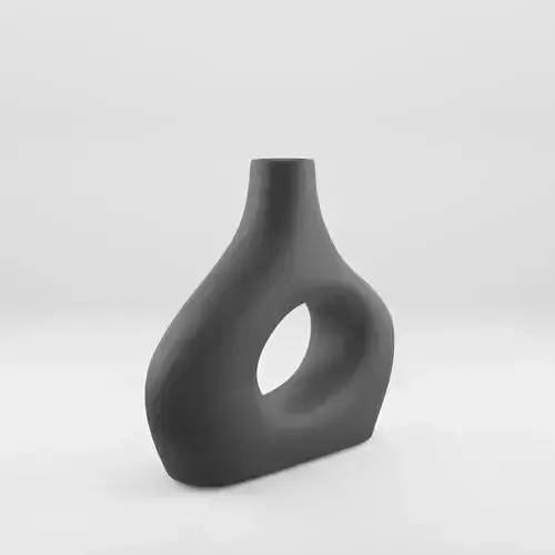 3D Model of a glazed stoneware vase 