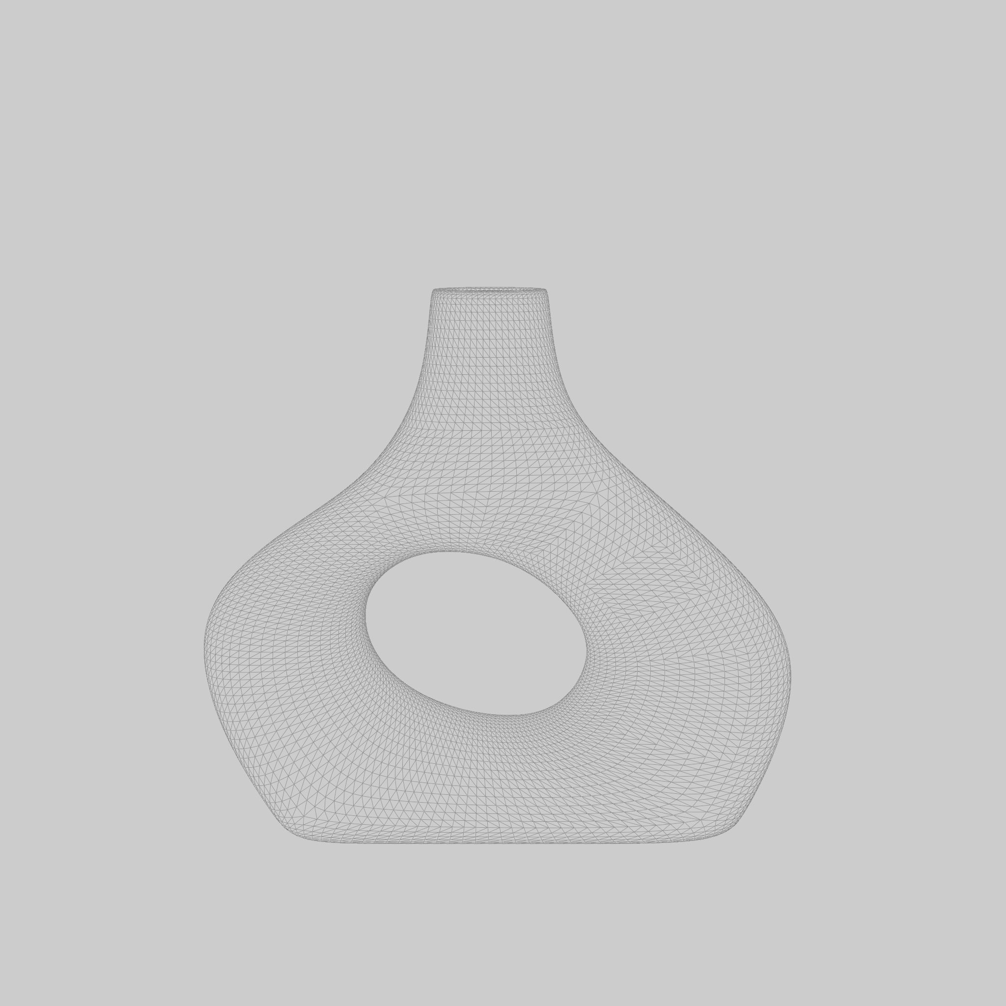 3D Model of a glazed stoneware vase Low-poly 3D model_6