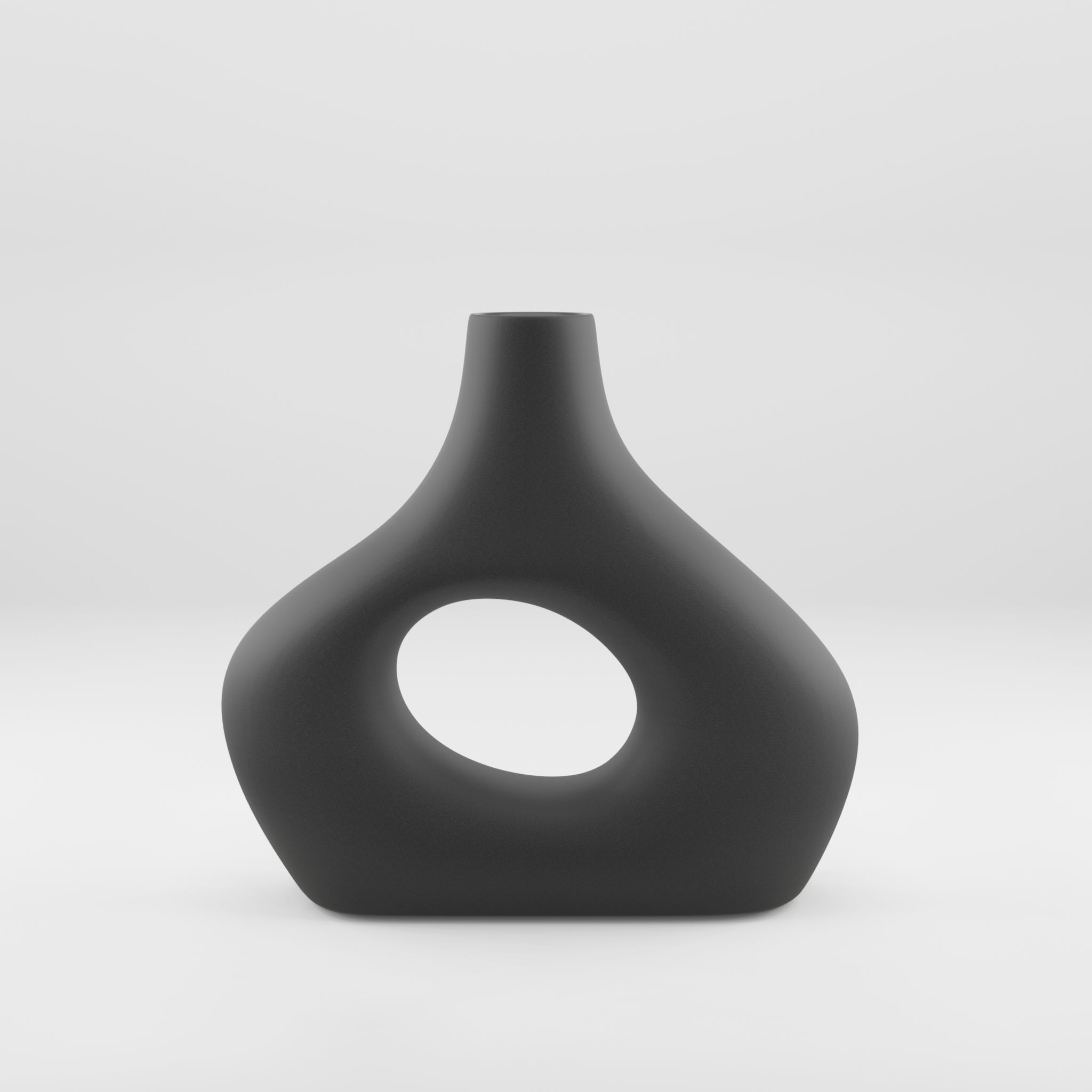 3D Model of a glazed stoneware vase Low-poly 3D model_1