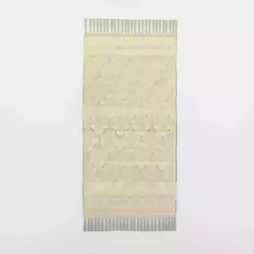 3D Model of a rectangular rug in woven quality