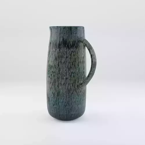3D Model of a Glazed ceramic jug with a spout