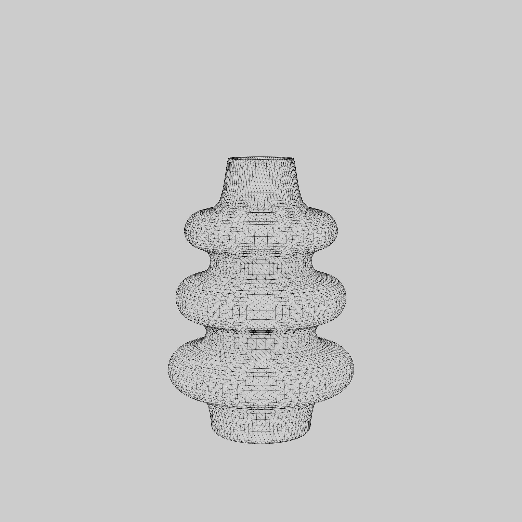 3D Model of a large vase in glazed ceramic Low-poly 3D model_8