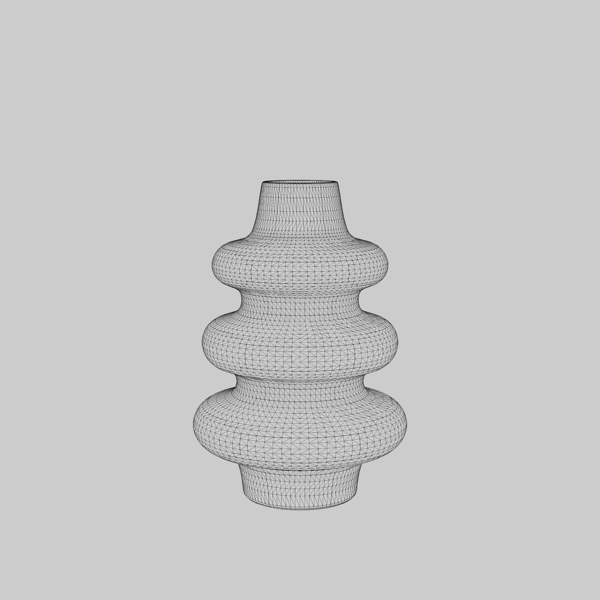 3D Model of a large vase in glazed ceramic Low-poly 3D model_7