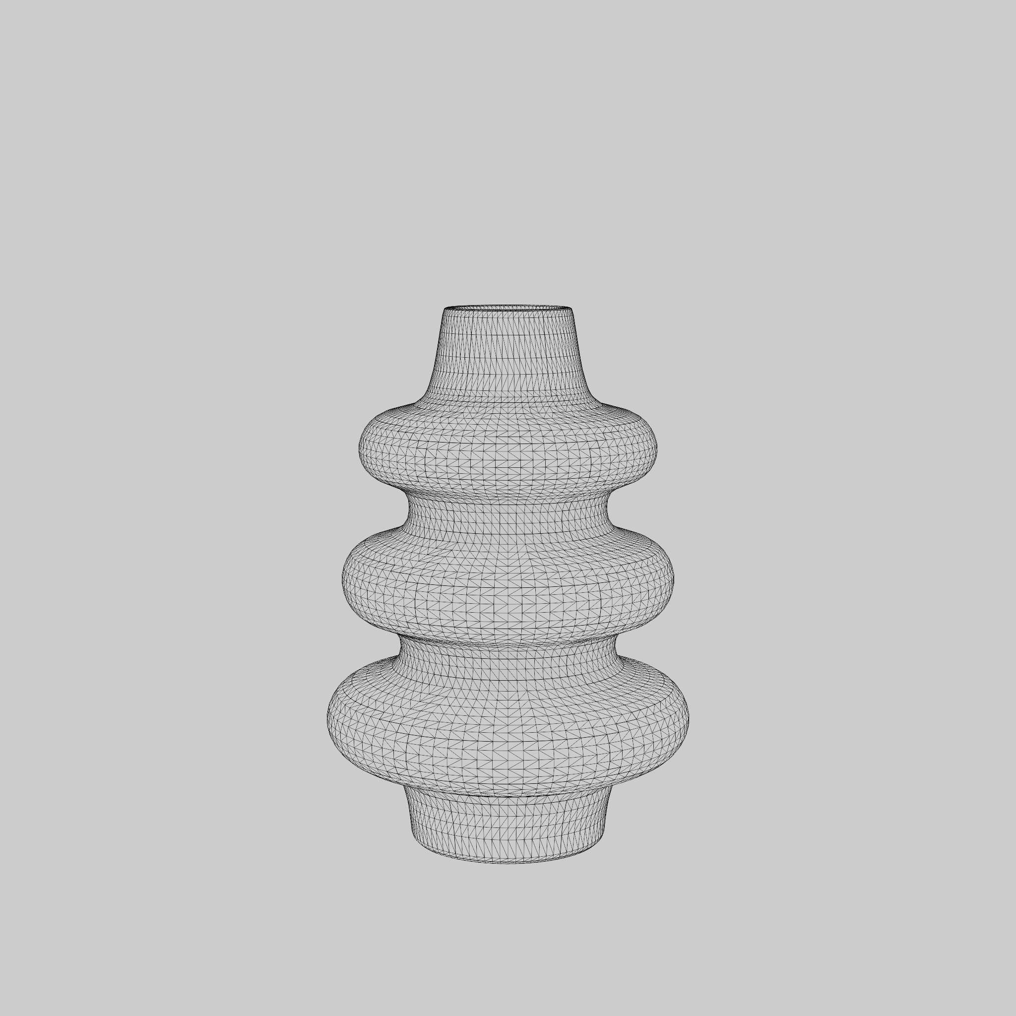 3D Model of a large vase in glazed ceramic Low-poly 3D model_6