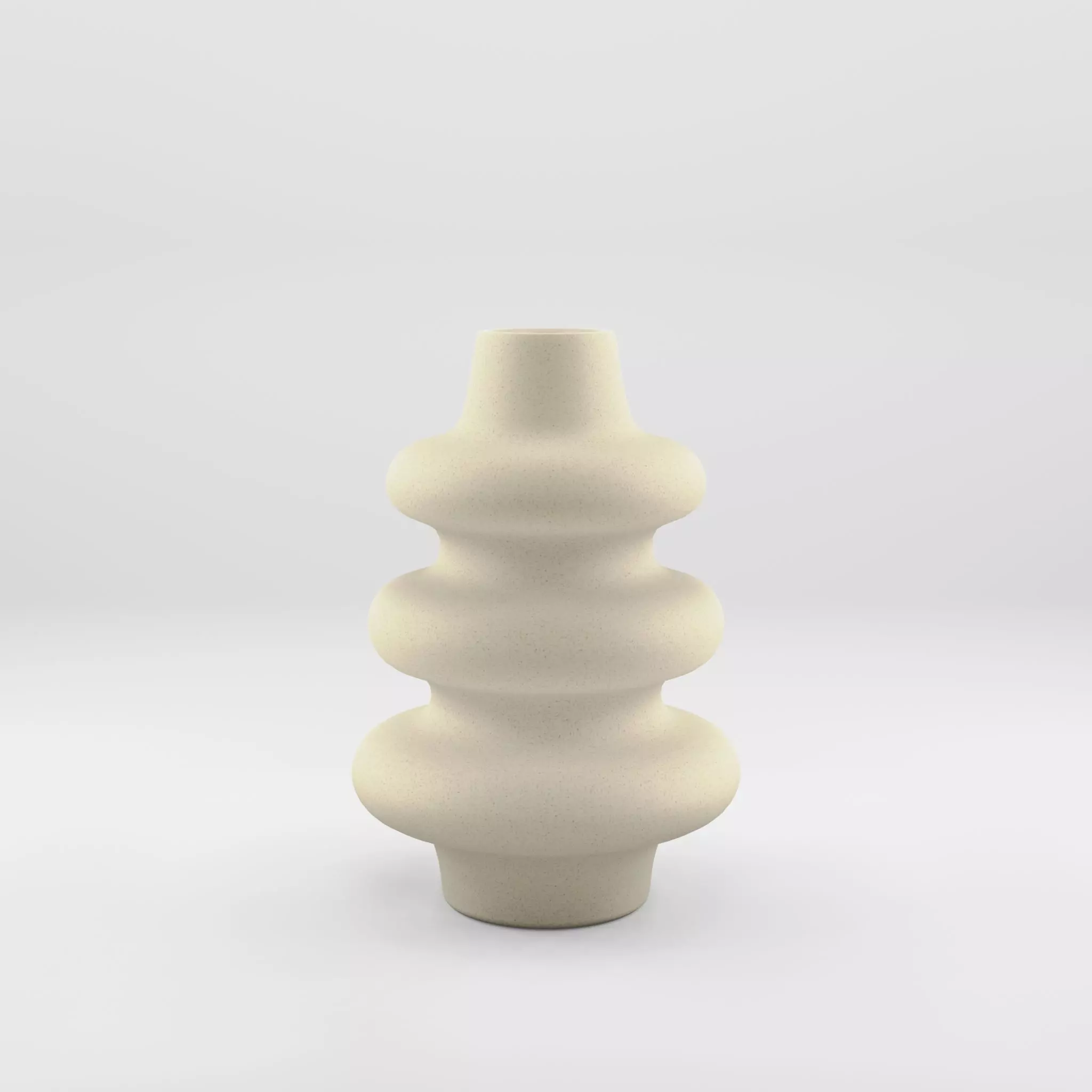 3D Model of a large vase in glazed ceramic Low-poly 3D model_0