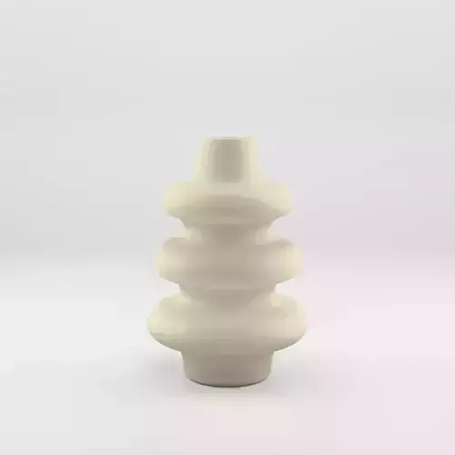 3D Model of a large vase in glazed ceramic