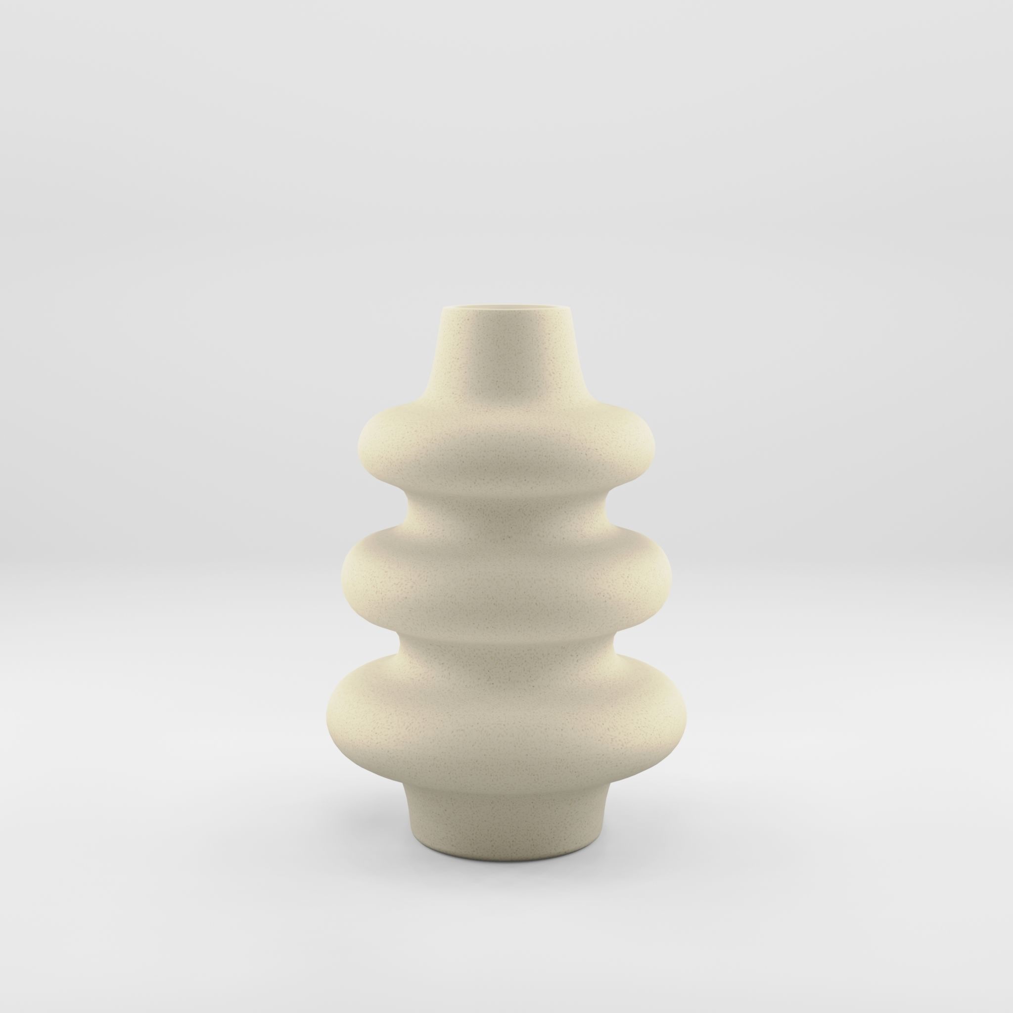 3D Model of a large vase in glazed ceramic Low-poly 3D model_2