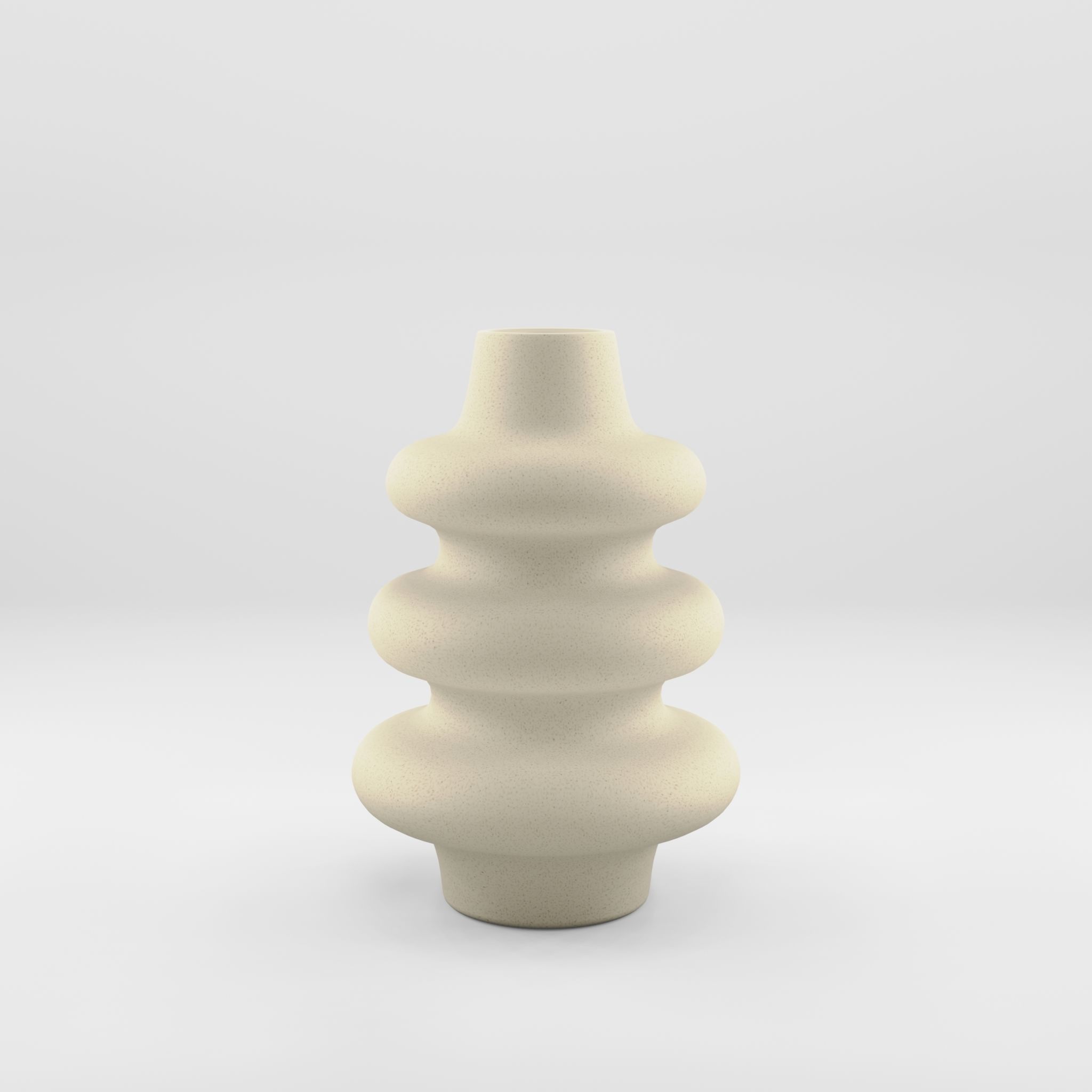 3D Model of a large vase in glazed ceramic Low-poly 3D model_1