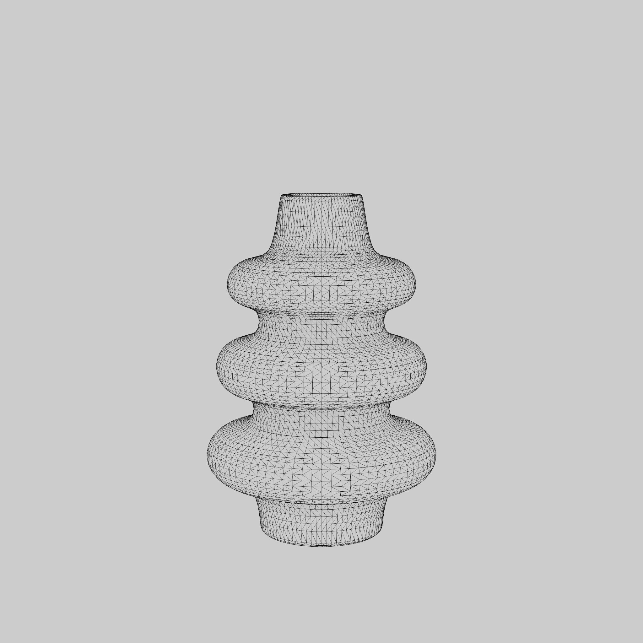 3D Model of a large vase in glazed ceramic Low-poly 3D model_5