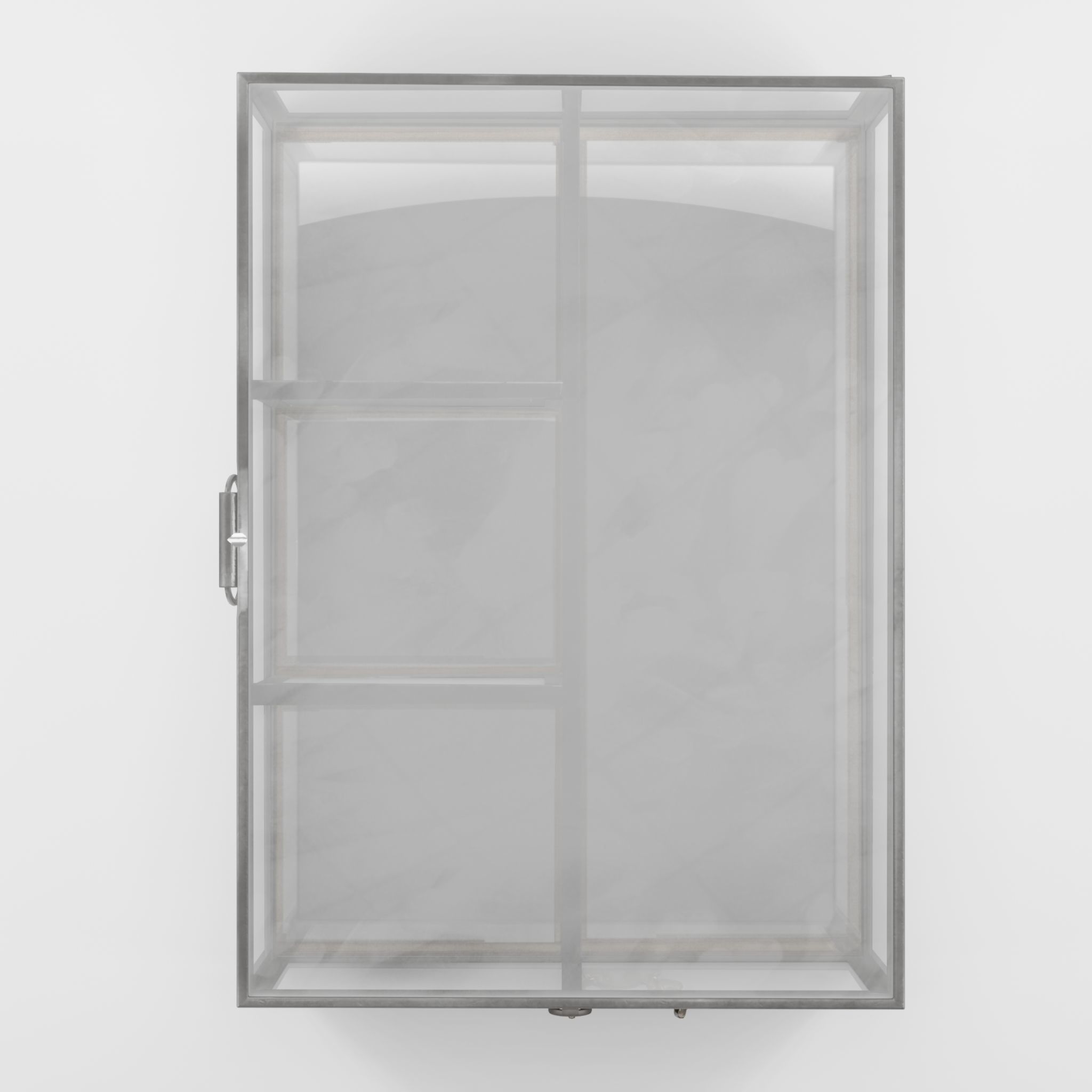 3D Model of a rectangular jewelry box in clear glass Low-poly 3D model_4