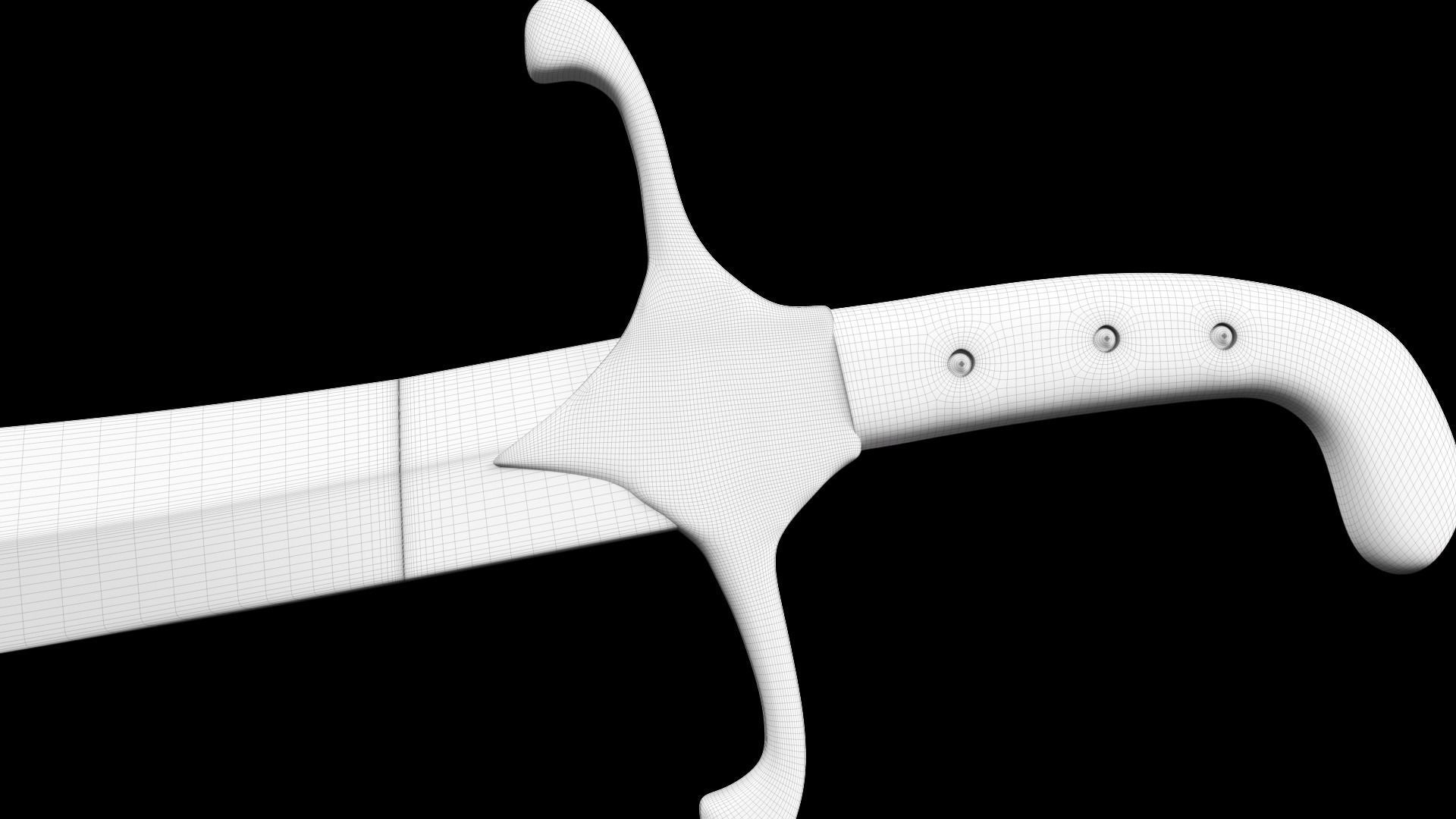 Sword of Imam Ali  3D model_9