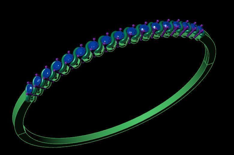 Bracelet 3D print model_3