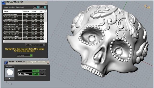 calavera skull ring NO3 3D print model_12