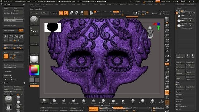 calavera skull ring NO3 3D print model_16